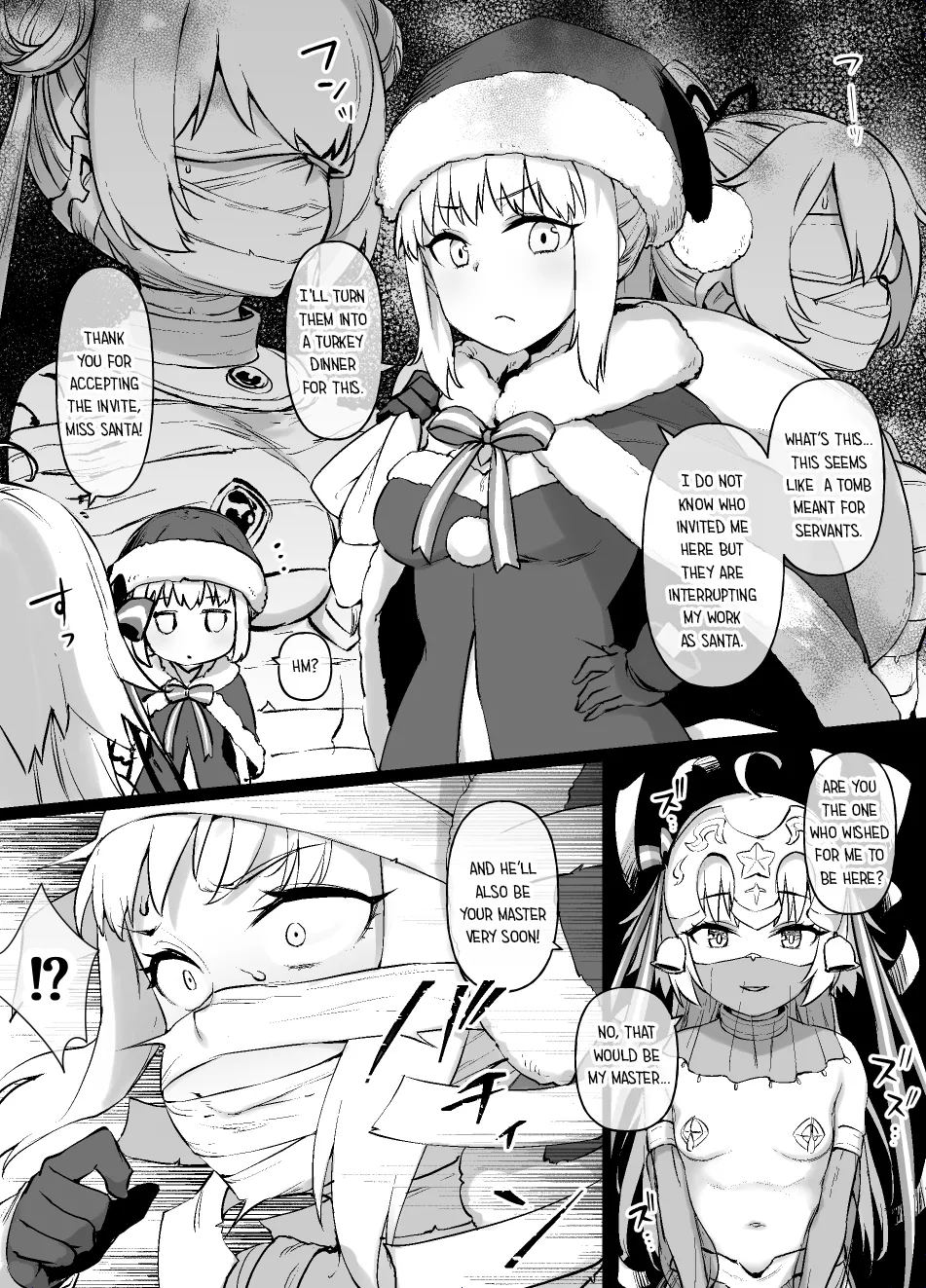 [Kusayarou] FGO MC Singularity - Santa Alter & Lily image number 1