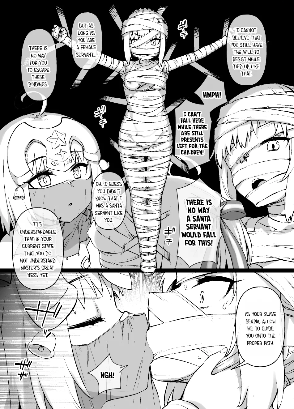 [Kusayarou] FGO MC Singularity - Santa Alter & Lily image number 2