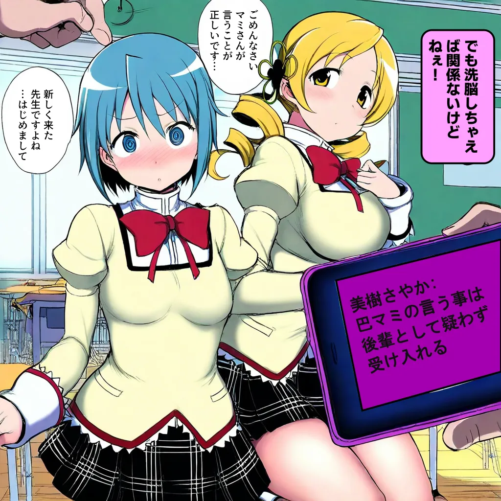 [Jkl] Mami and Sayaka Hypno [AI generated] 이미지 번호 6