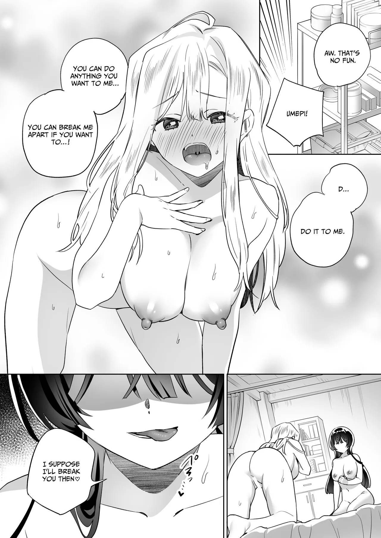 [Gutsutoma (Tachi)] Minna de Ecchi na Yurikatsu Appli ~Ee Kono Naka ni Kakattenai Ko ga Iru!?~ 3 Zenpen | A Sexy Yuri App 3 ~What?! One Of You Isn't Mesmerized!?~ Part 1 [Digital] [English] [IXIA WORKS] image number 13
