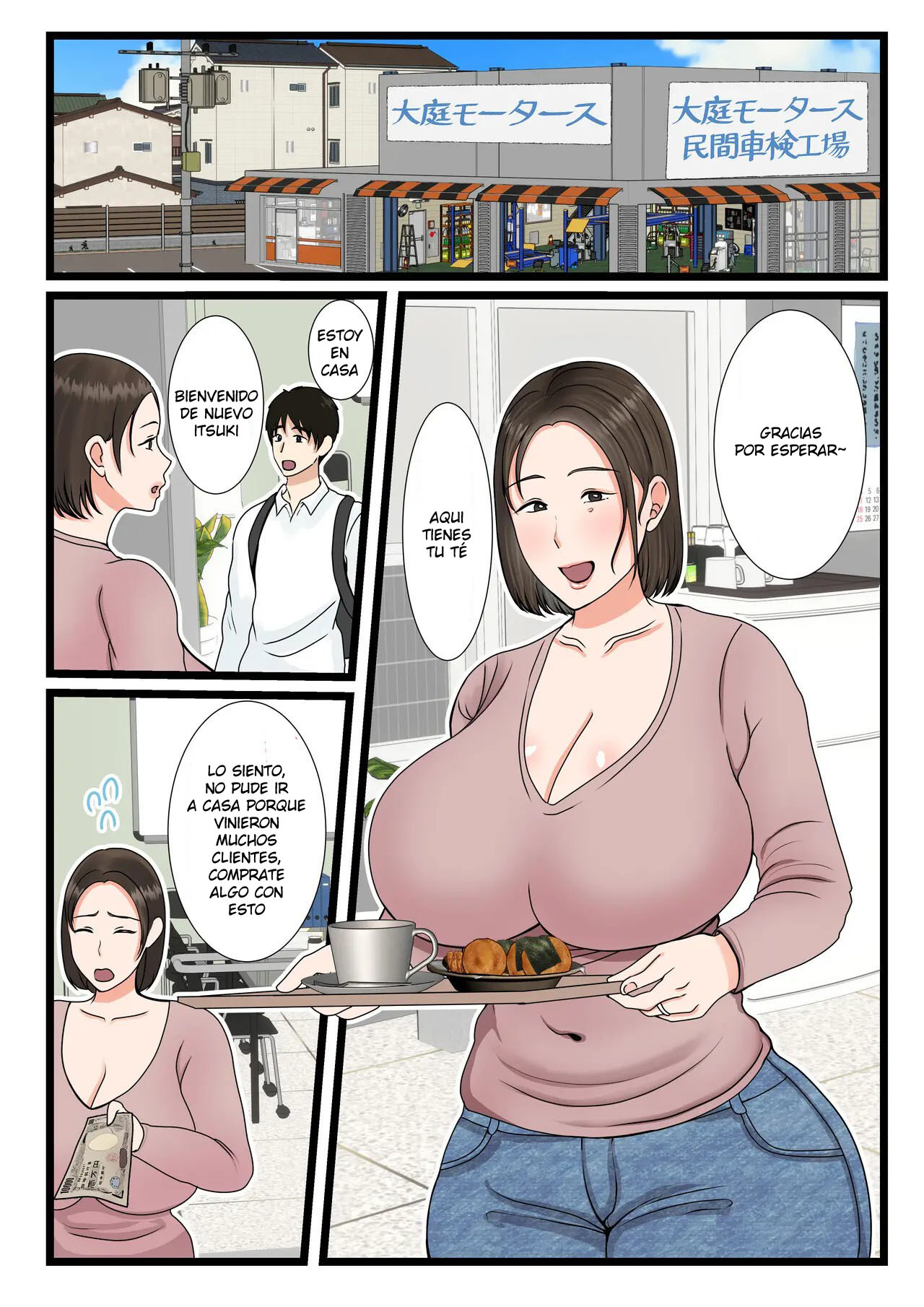 [Benii Kenkyuujo (Benisairo)] Ooba-san-chi no Okaa-san ~Musuko no Wagamama ni Juujun na Nichijou~ | La Madre de la Familia Oba ~Una Rutina Diaria de Sumisión a las Indulgencias de su Hijo~ [Spanish] [SrTraduc] 画像番号 3