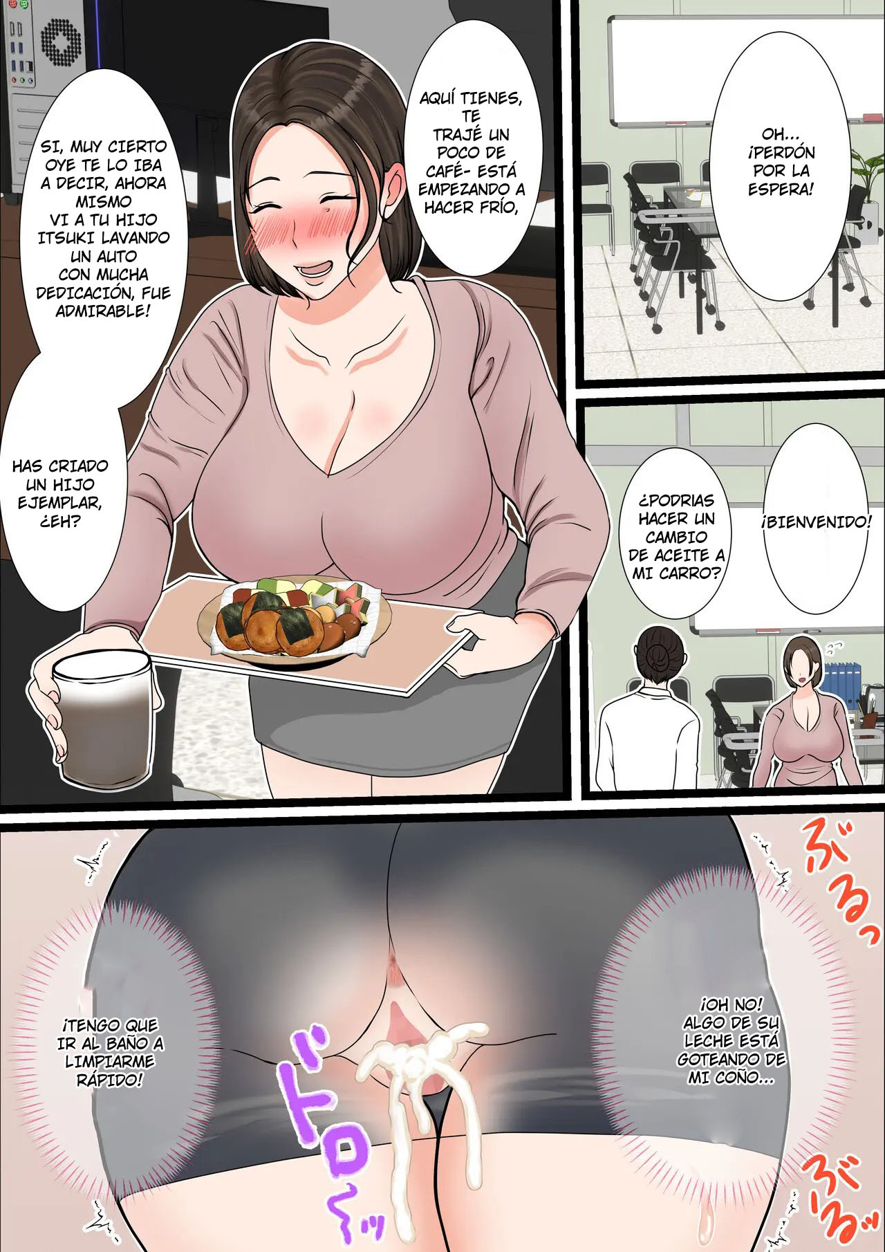 [Benii Kenkyuujo (Benisairo)] Ooba-san-chi no Okaa-san ~Musuko no Wagamama ni Juujun na Nichijou~ | La Madre de la Familia Oba ~Una Rutina Diaria de Sumisión a las Indulgencias de su Hijo~ [Spanish] [SrTraduc] 画像番号 49