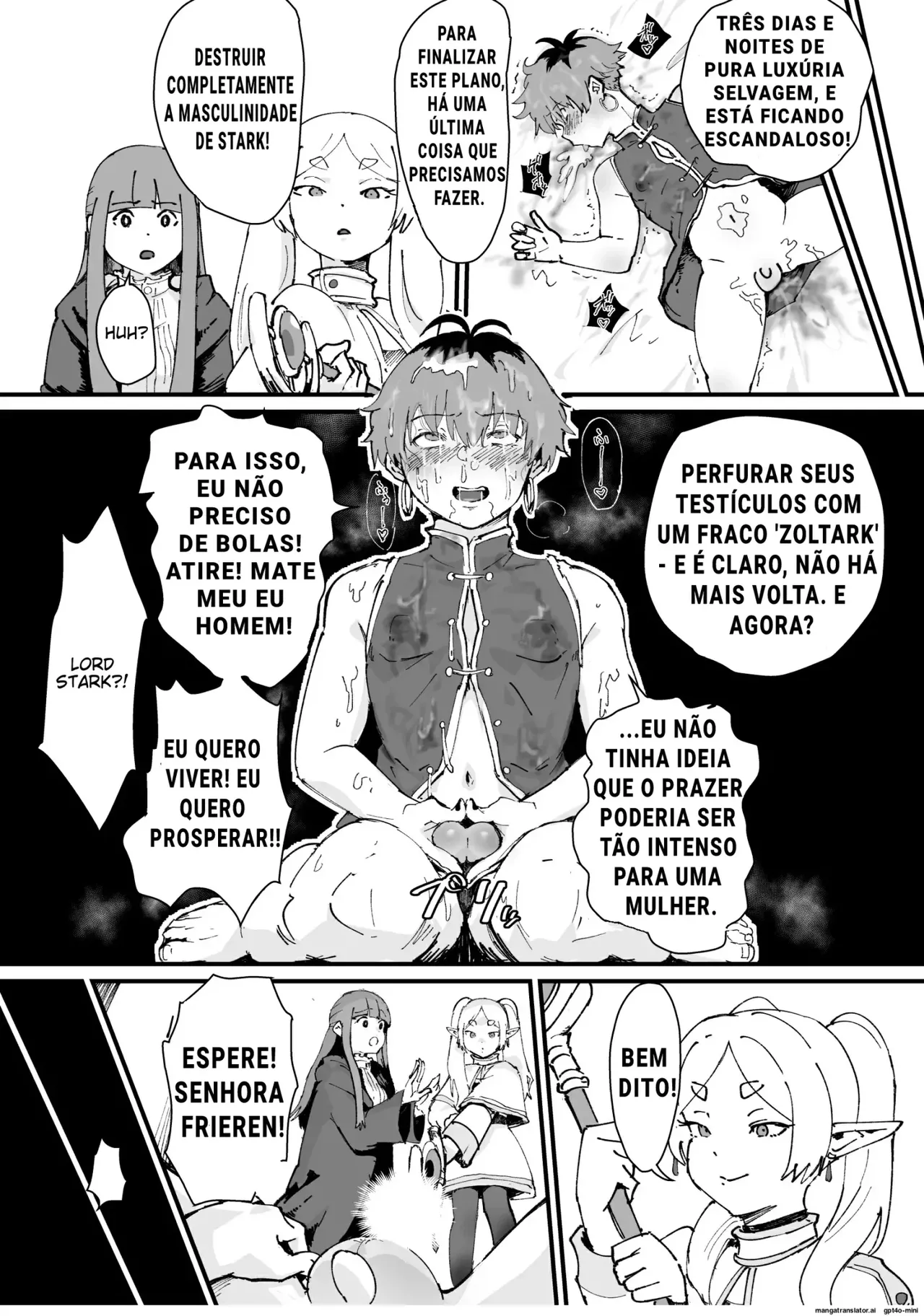 (C104) [Goma Brothers (Gomabura, Kirsi) Tama-traak ~Otoko o Korosu Mahou~ (Sousou no Frieren) [Portuguese-BR] image number 17
