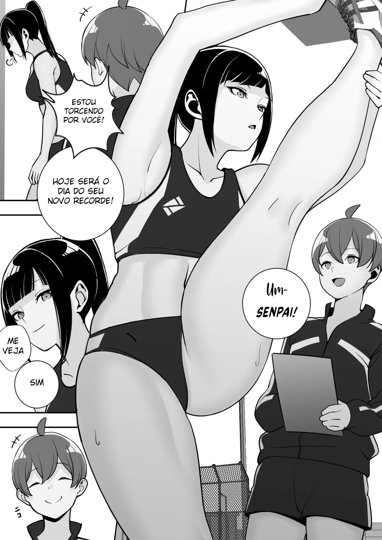 [Material Engine (Materia)] Reizoku no Kubiwa Akogare no Rikujoubu Senpai o Toraete Jibun no Konomi ni Sennou Choukyou [Portuguese-BR] 图片编号 5