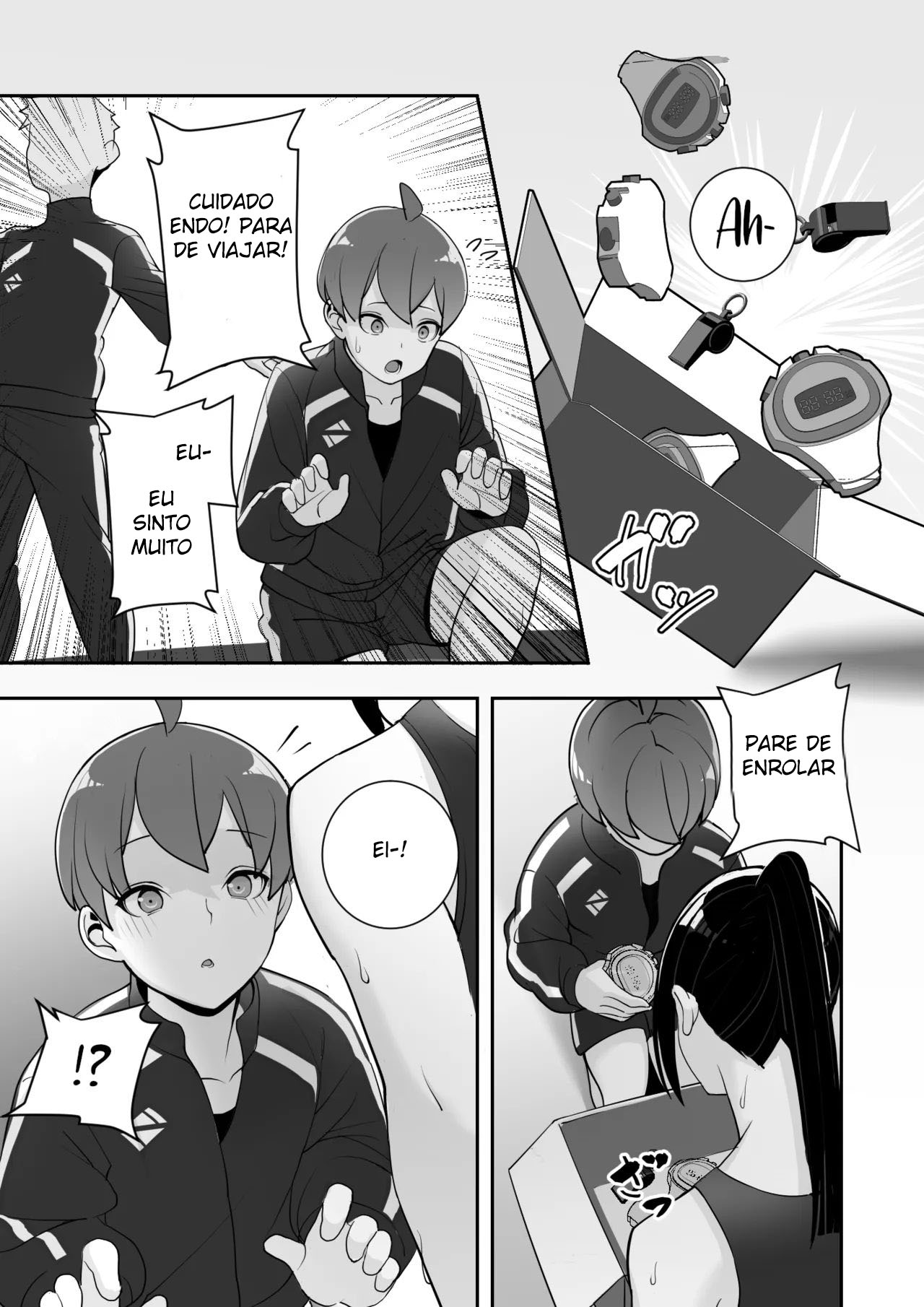 [Material Engine (Materia)] Reizoku no Kubiwa Akogare no Rikujoubu Senpai o Toraete Jibun no Konomi ni Sennou Choukyou [Portuguese-BR] 图片编号 37