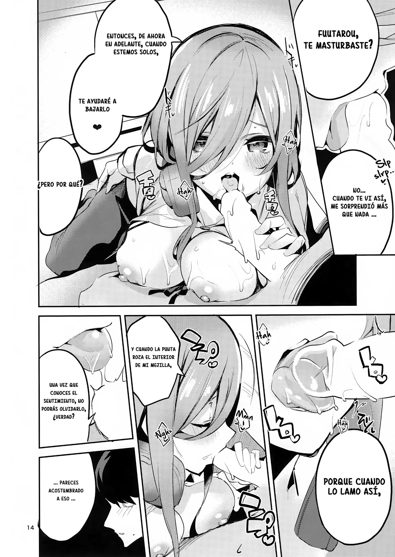 (C96) [Circle-FIORE (Ekakibit)] Miku no Baai (Gotoubun no Hanayome) [Spanish] image number 13