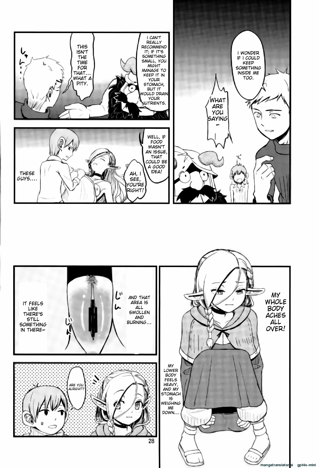 (COMIC1☆10) [crossray (Oomori Makoto)] Mou Onaka Ippai! (Dungeon Meshi) [English][MTL] 图片编号 25