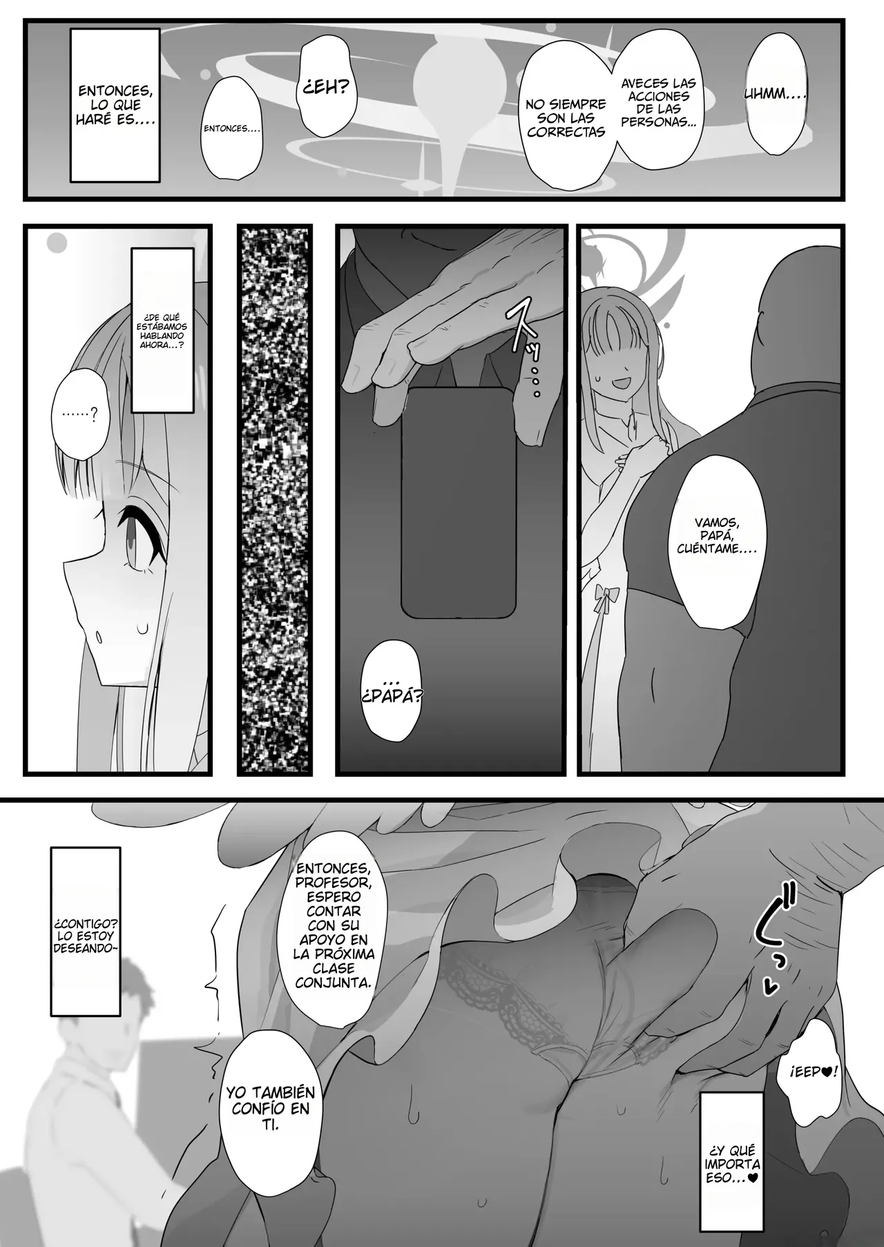 [Sujiko Rice (Saishow)] Kivotos ni Papa ga Kita yo. (Blue Archive) [Spanish] [Shining Hentai] [Digital] numero di immagine  8