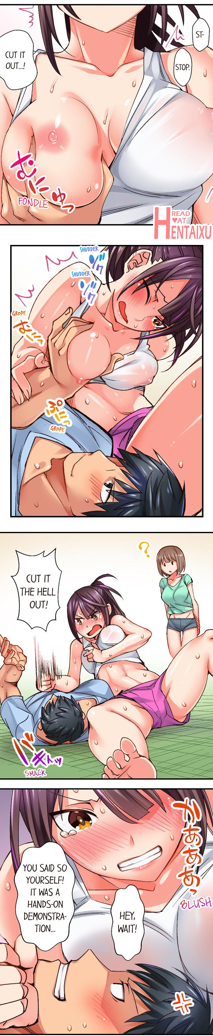 [Rairu Tobaru] You Cum, You Lose! Wrestling with a Pervert Ch.3/? [English] [Hentai Universe] numero di immagine  13