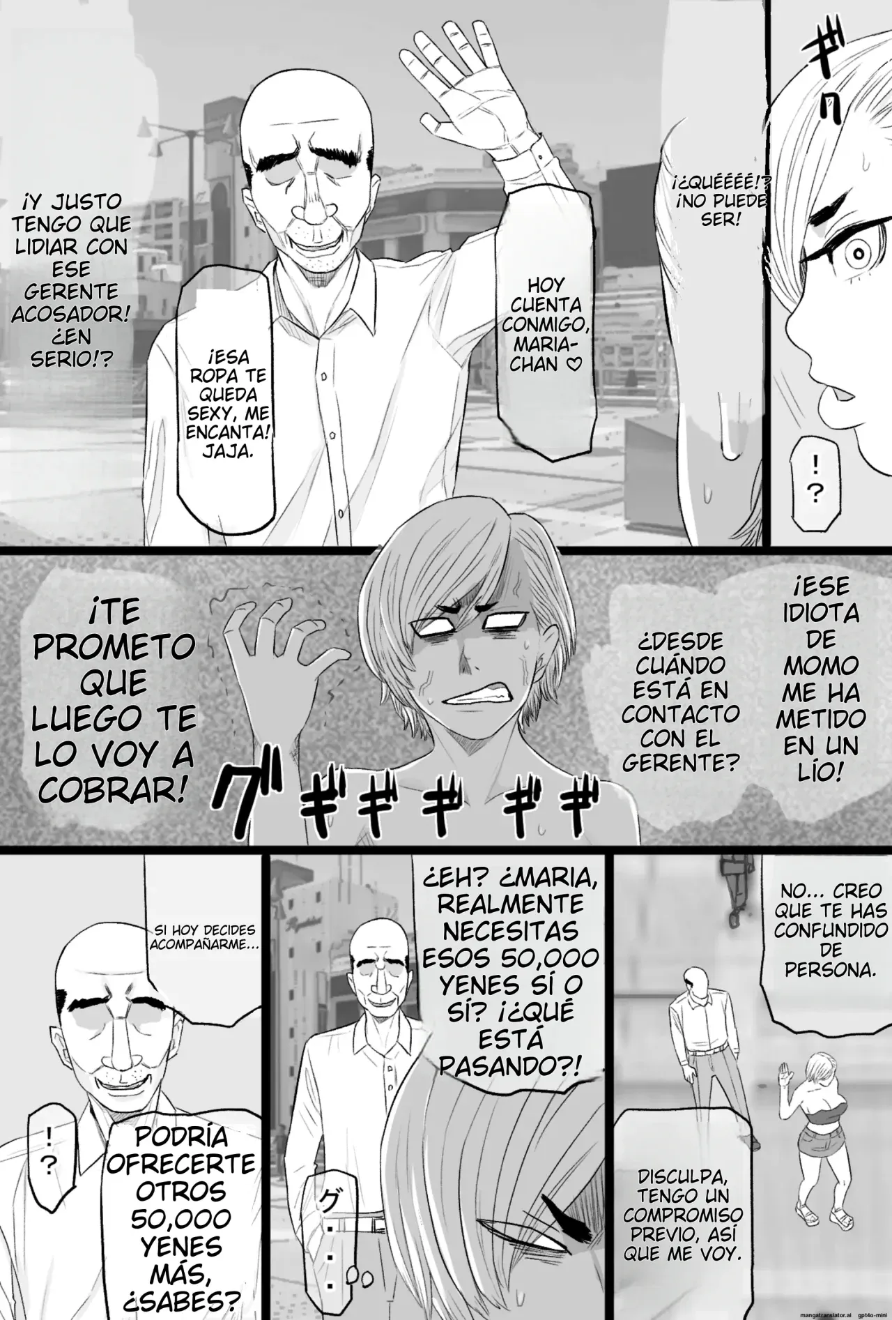 [Kintama Ookami (Tamarou)] Senshoku Tsuma 7 ~Kenka Saikyou Motoyan Single Mother ga Dosukebe HihiJijii no Iro ni Somaru Made~ | Esposa Infiel 7 ~Madre Soltera y la Ex-Delincuente Juvenil más Temida se Rinde ante Viejo Pervertido~ [Spanish] [NTRForever] Bildnummer 13