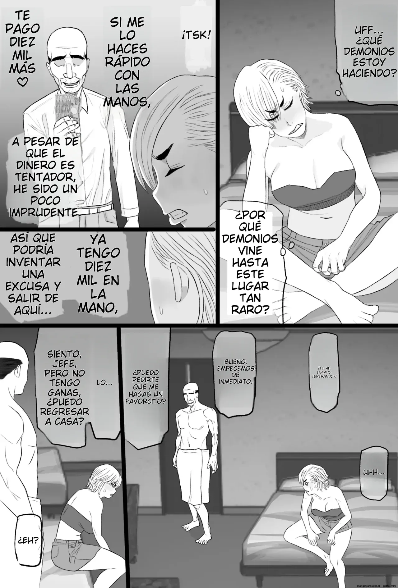 [Kintama Ookami (Tamarou)] Senshoku Tsuma 7 ~Kenka Saikyou Motoyan Single Mother ga Dosukebe HihiJijii no Iro ni Somaru Made~ | Esposa Infiel 7 ~Madre Soltera y la Ex-Delincuente Juvenil más Temida se Rinde ante Viejo Pervertido~ [Spanish] [NTRForever] Bildnummer 18