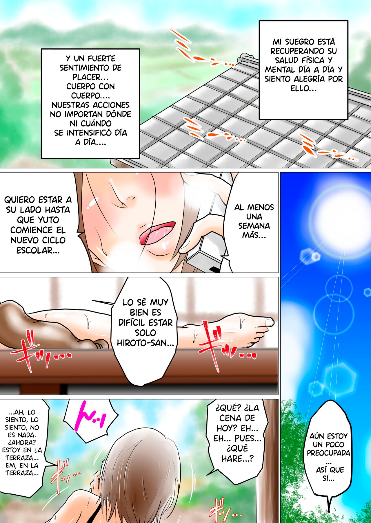 [Watatsumi Biyori] Natsu No Otou-san ~Zenpen~ | Verano Con Mi Suegro ~Primera Parte~ [Spanish] [Pajerosxnx] imagen número 35