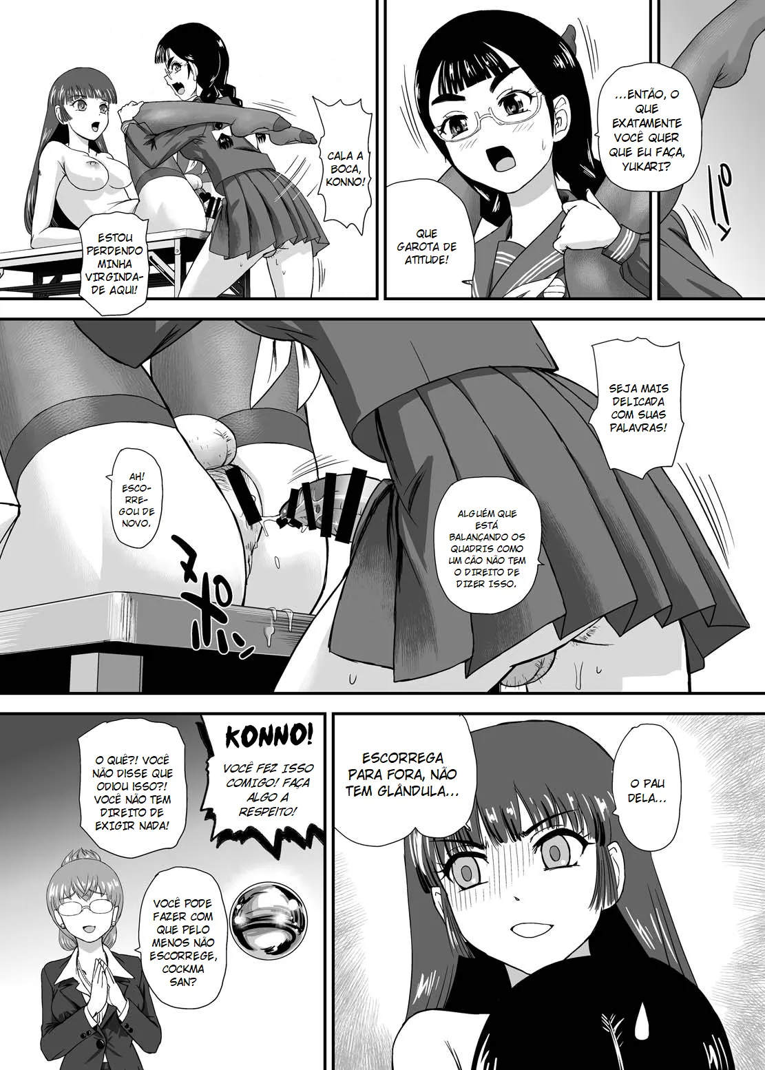 [BehindMoon (Dulce-Q)] Futanari nanode Gakkou Seikatsu ga Fuan desu 9 | A Vida Escolar De Uma Futanari 9 [Portuguese-BR] [Digital] imagen número 27