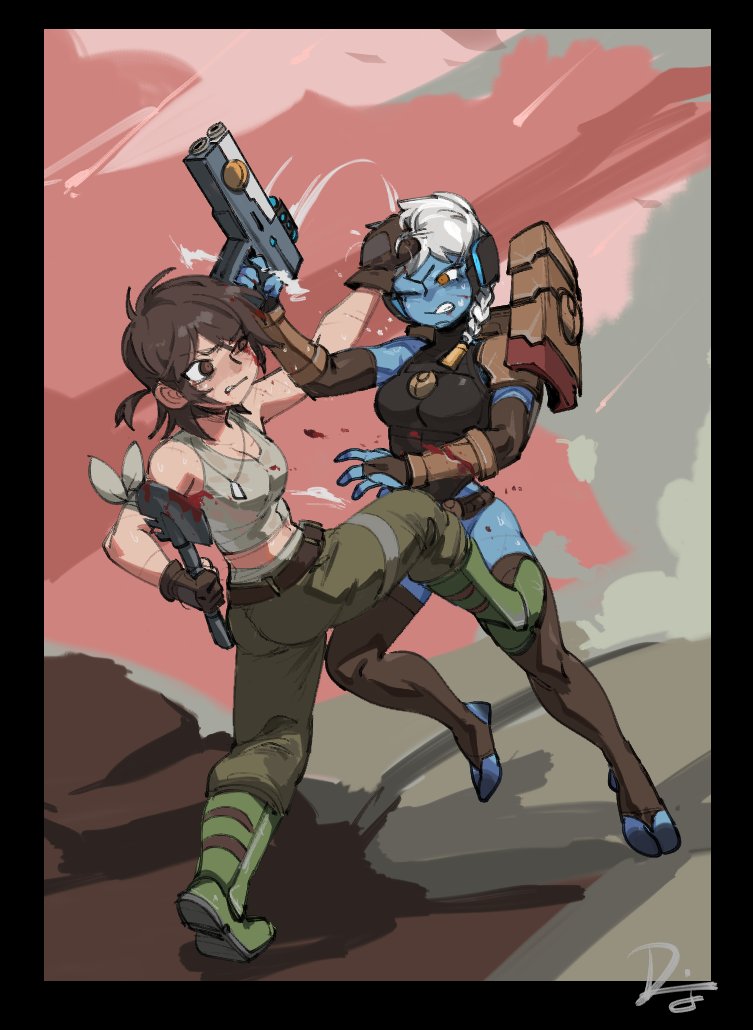 (Dif漫 | DifmanM) Fire Warrior X Catachan Jungle Fighter (Warhammer 40K) 이미지 번호 5