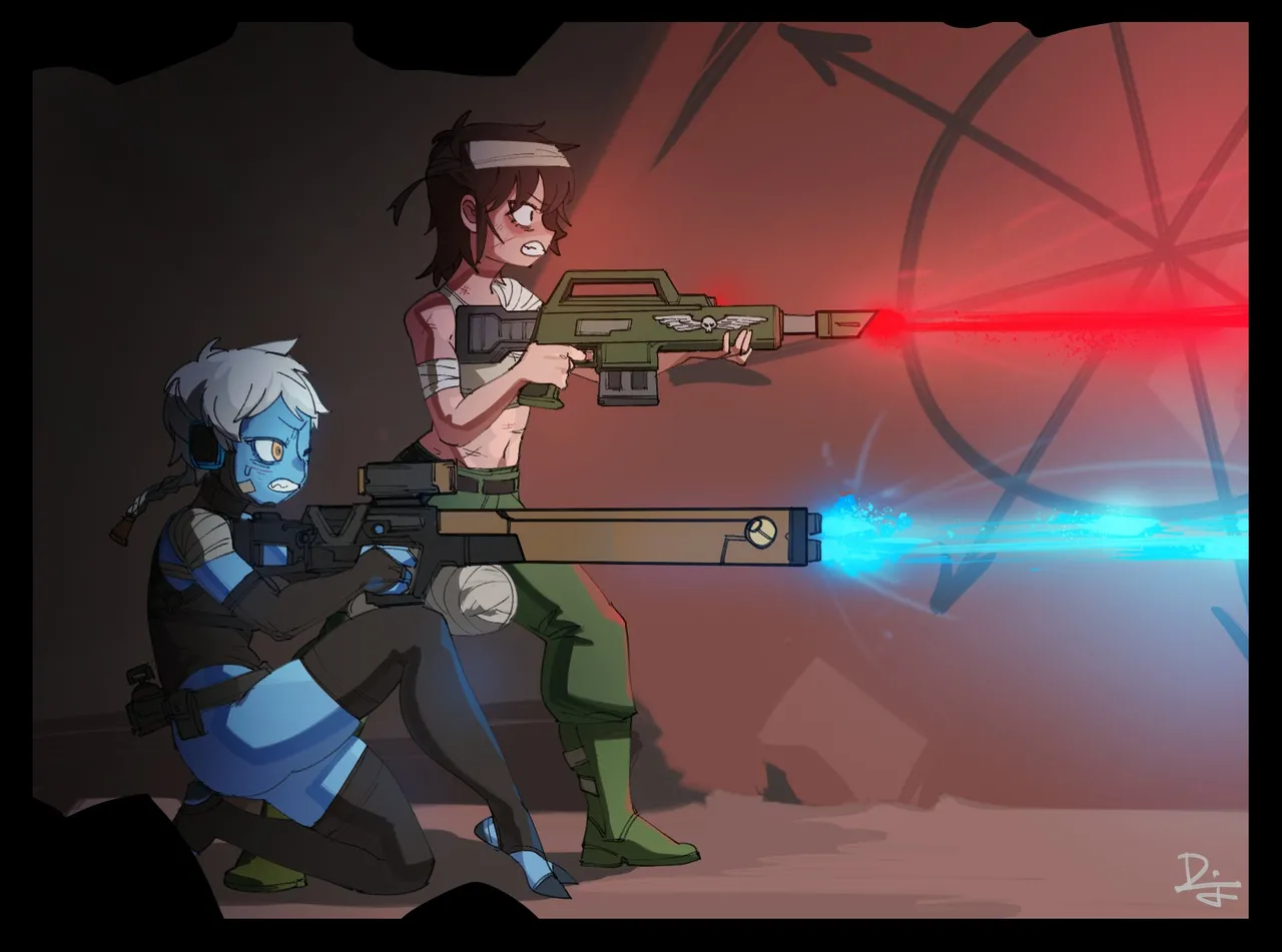 (Dif漫 | DifmanM) Fire Warrior X Catachan Jungle Fighter (Warhammer 40K) 이미지 번호 8