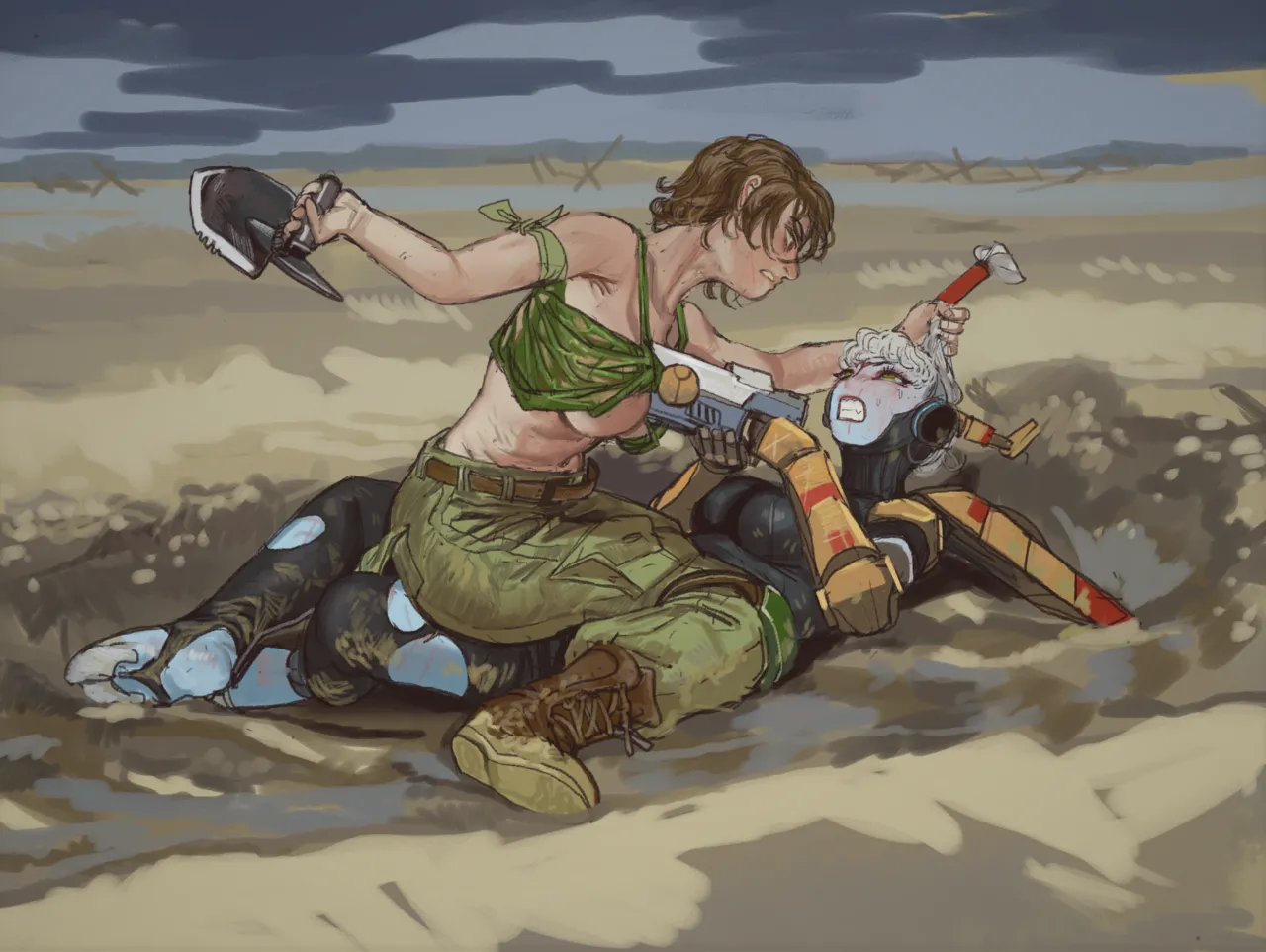 (Dif漫 | DifmanM) Fire Warrior X Catachan Jungle Fighter (Warhammer 40K) 이미지 번호 10