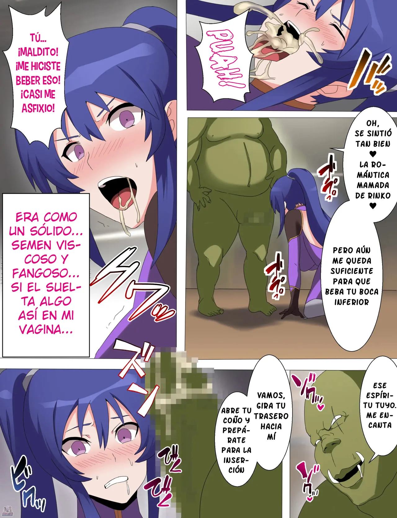 [Torino Sunakimo] Rinko Netorare Orc no Haramizuma to Natta Hi | Rinko fue Infiel el Día que se Convirtió en la Esposa Embarazada de un Orco (Taimanin Yukikaze) [Spanish] [KnightsMighty] [Full Color Version] Bildnummer 15