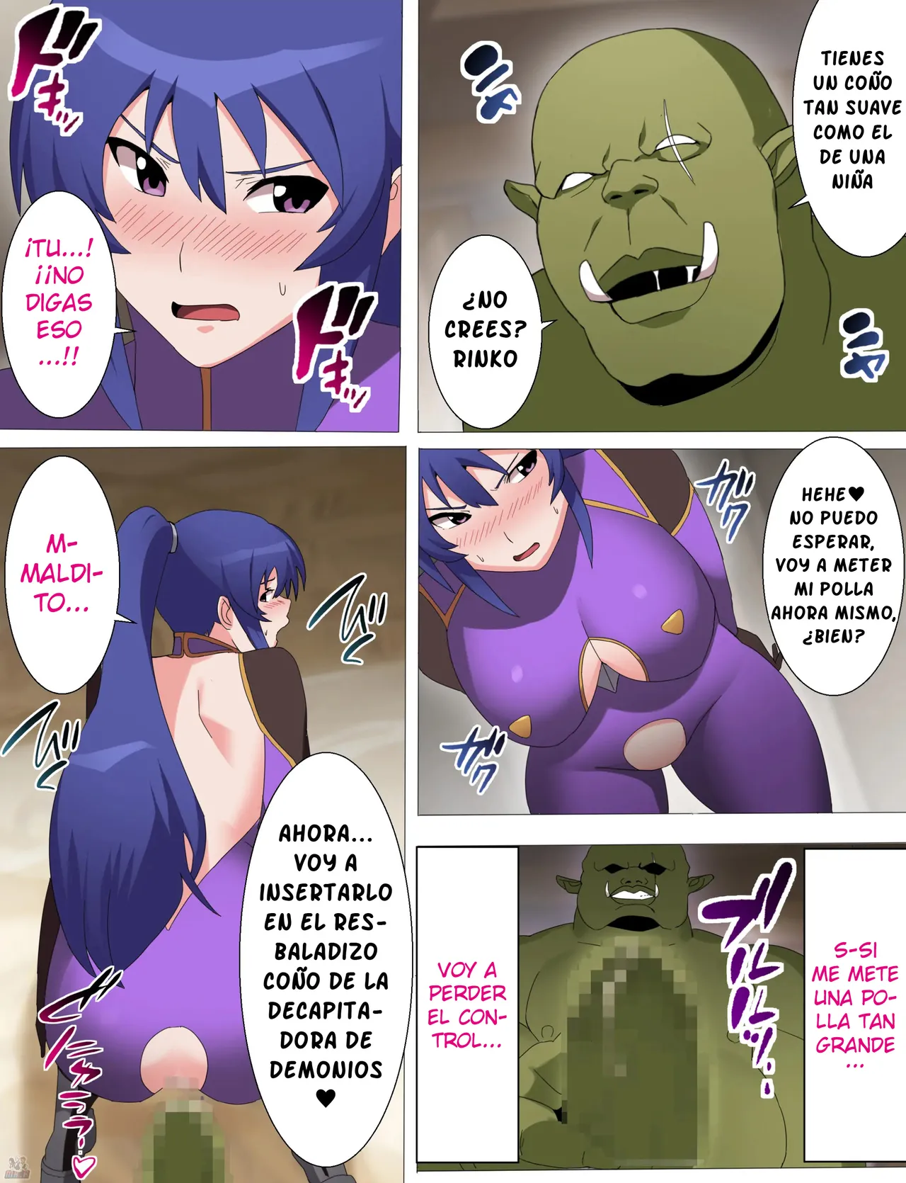 [Torino Sunakimo] Rinko Netorare Orc no Haramizuma to Natta Hi | Rinko fue Infiel el Día que se Convirtió en la Esposa Embarazada de un Orco (Taimanin Yukikaze) [Spanish] [KnightsMighty] [Full Color Version] Bildnummer 17