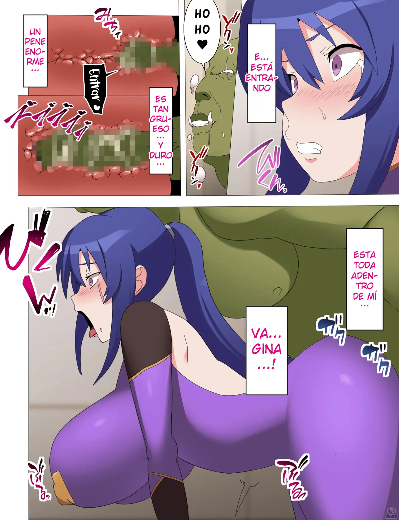 [Torino Sunakimo] Rinko Netorare Orc no Haramizuma to Natta Hi | Rinko fue Infiel el Día que se Convirtió en la Esposa Embarazada de un Orco (Taimanin Yukikaze) [Spanish] [KnightsMighty] [Full Color Version] Bildnummer 18