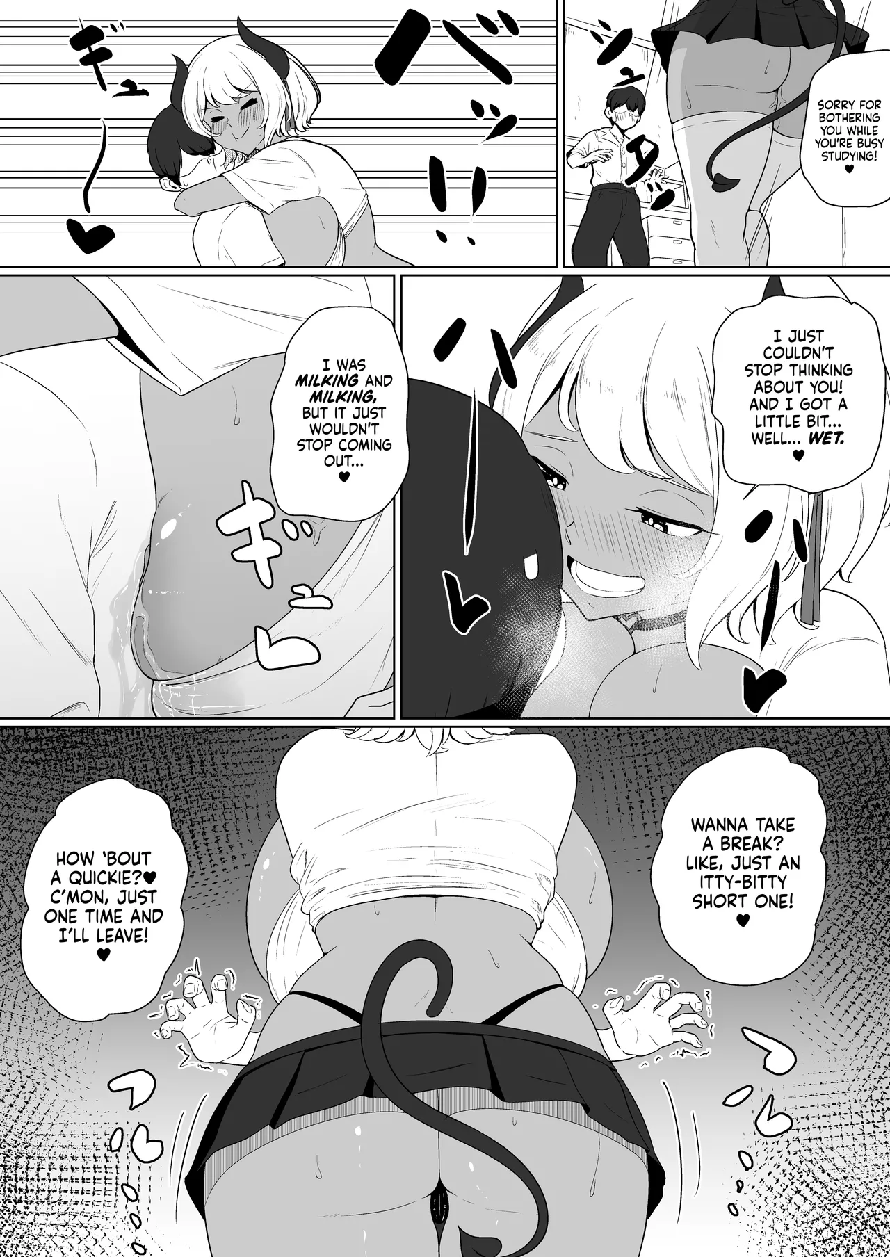 [Toiro-tei (Kuroiro Toiro)] inma na Osananajimi no Sakunyuu Jijou "Houkago Onedari Chichishibori Hen" ー Milking My Succubus Childhood Friend?! - Begging To Be Wrung Out After School! [English] [head empty] [Digital] Bildnummer 12