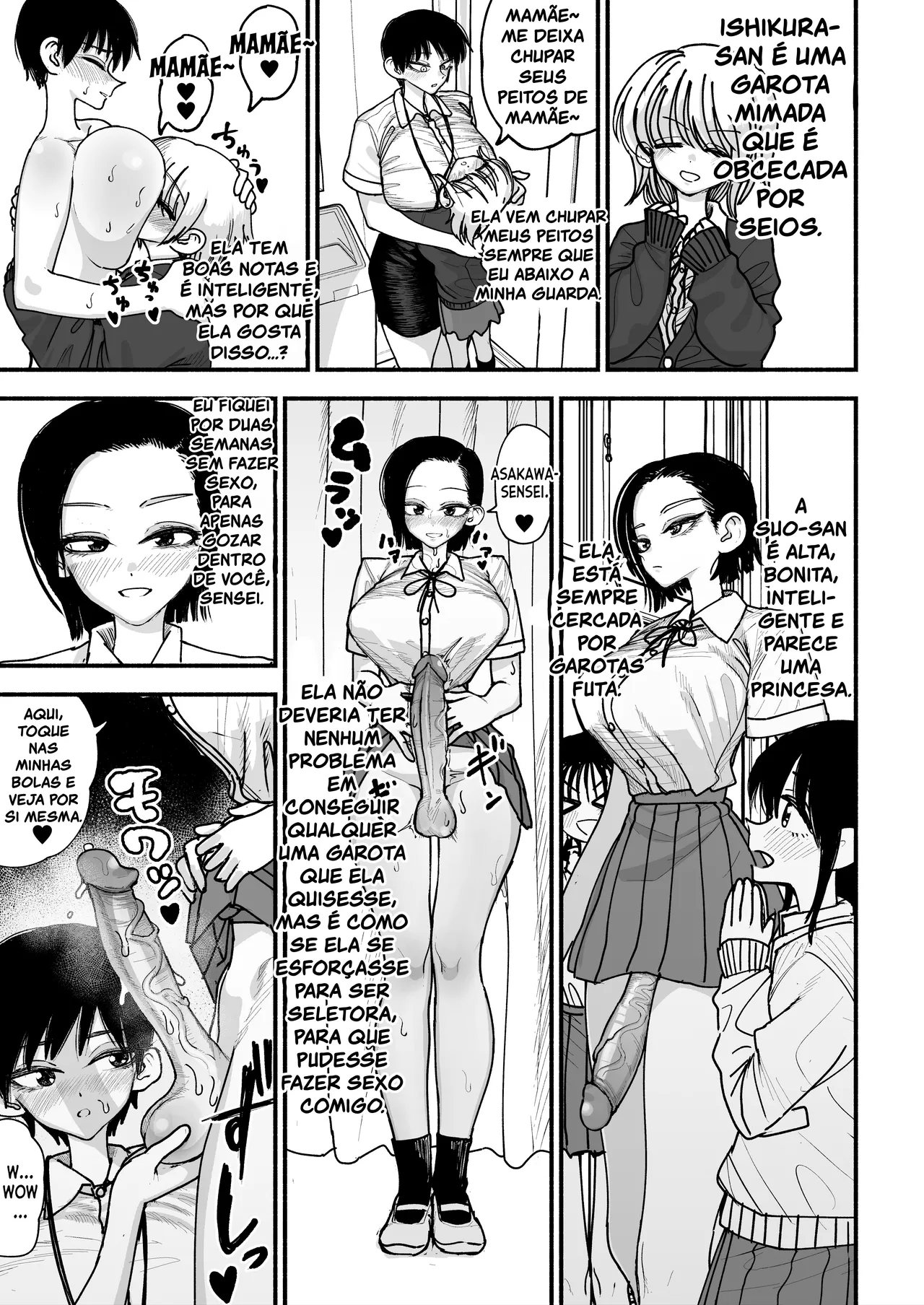 [Nagayama (Agagaga)] Futanari Joshikou no Onaho ~Itsudemo Sex Sasete Kureru Kiyowa de Yasashii Koushinchou Kyonyuu Sensei~ [Portuguese-BR] [Bocchi Tradução] 图片编号 33