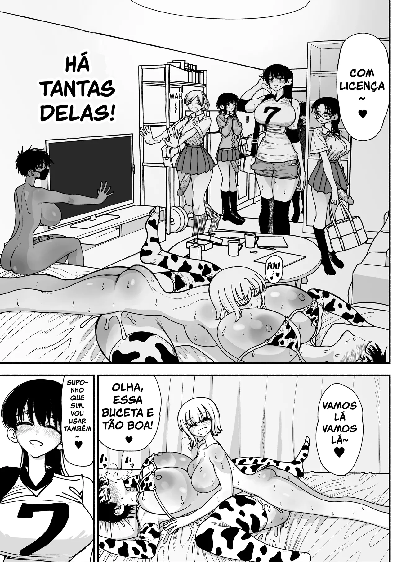 [Nagayama (Agagaga)] Futanari Joshikou no Onaho ~Itsudemo Sex Sasete Kureru Kiyowa de Yasashii Koushinchou Kyonyuu Sensei~ [Portuguese-BR] [Bocchi Tradução] 图片编号 47