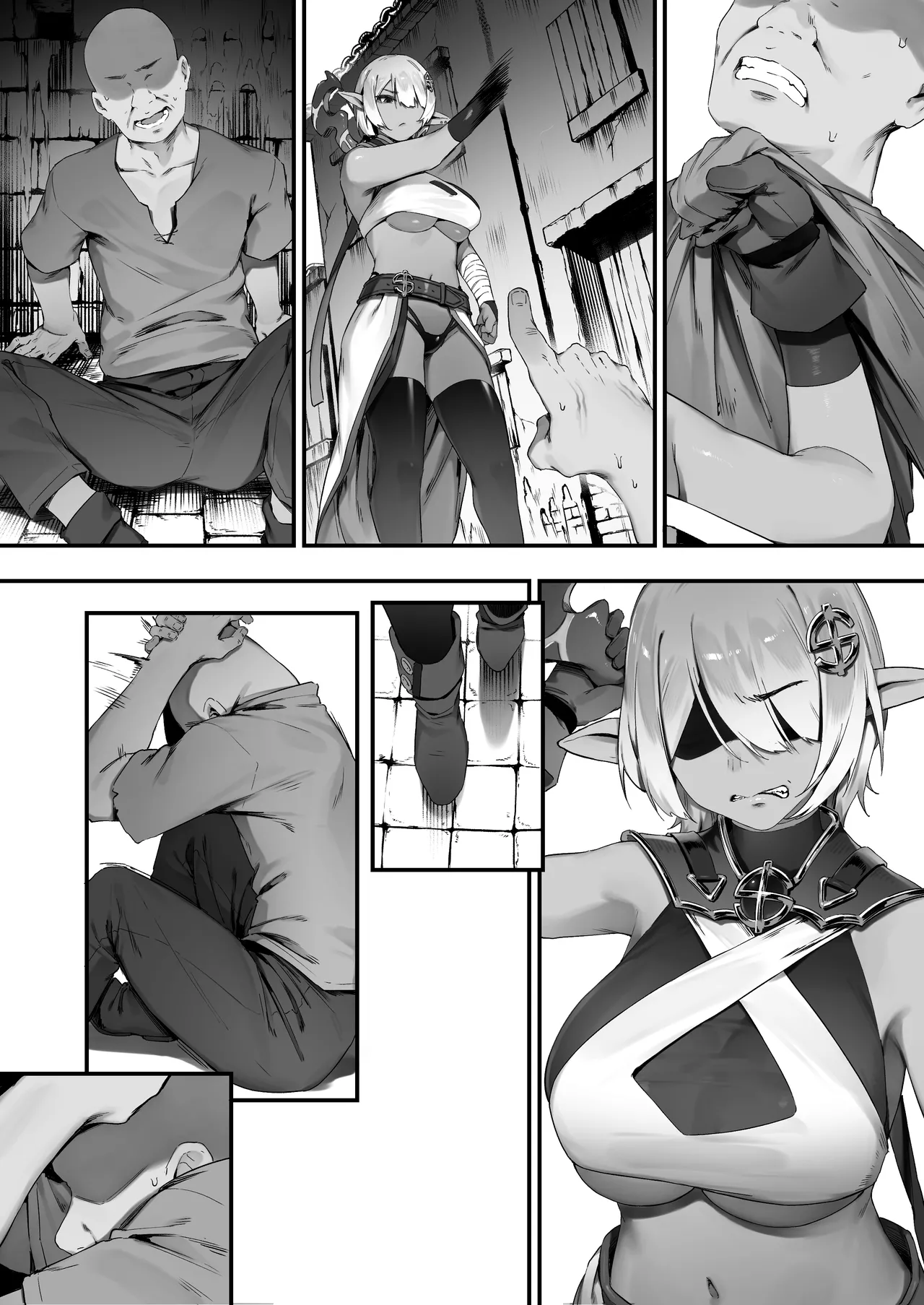 [Nigiri Usagi] Dark Elf-san to Noroi no Soubi [Textless] Bildnummer 4