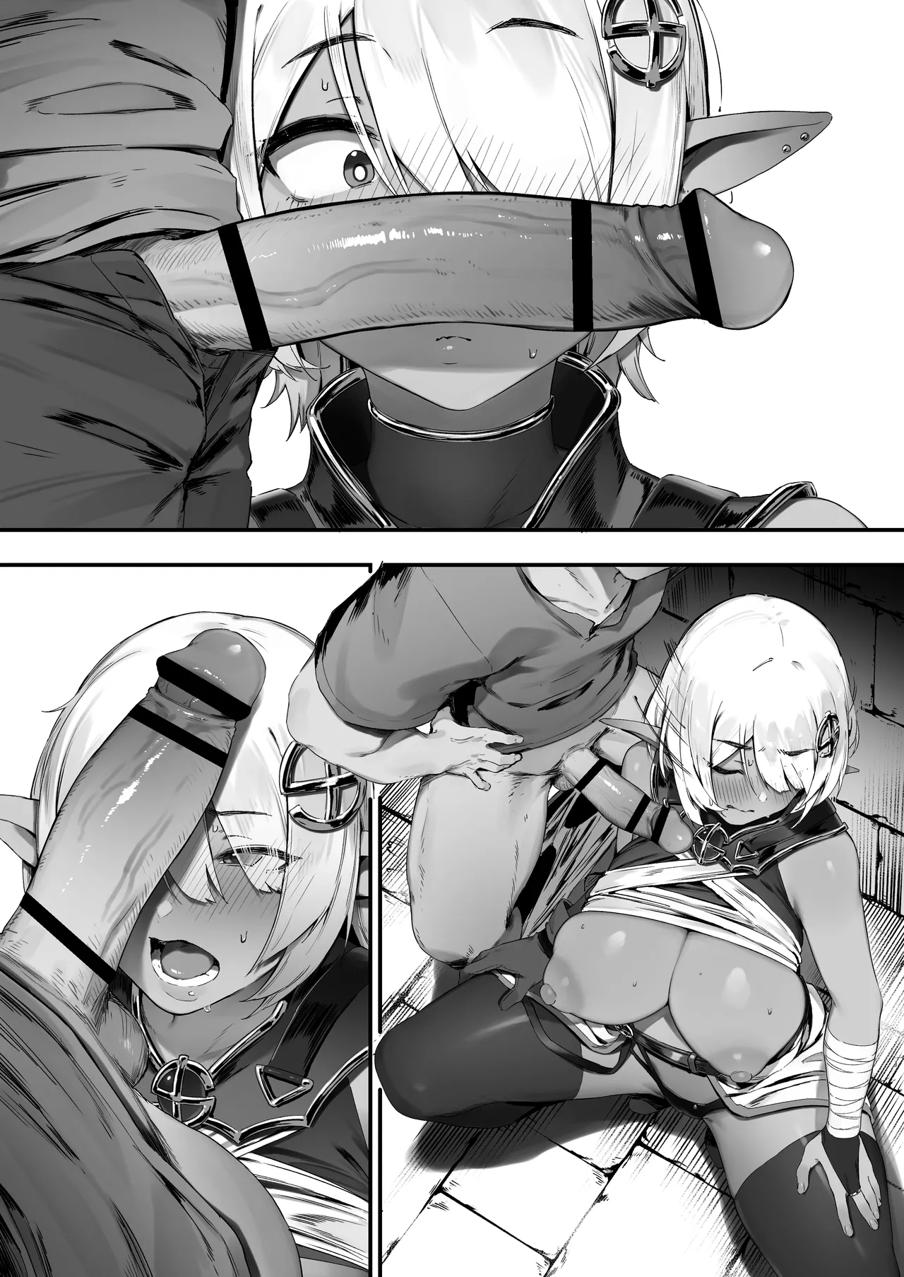 [Nigiri Usagi] Dark Elf-san to Noroi no Soubi [Textless] Bildnummer 6