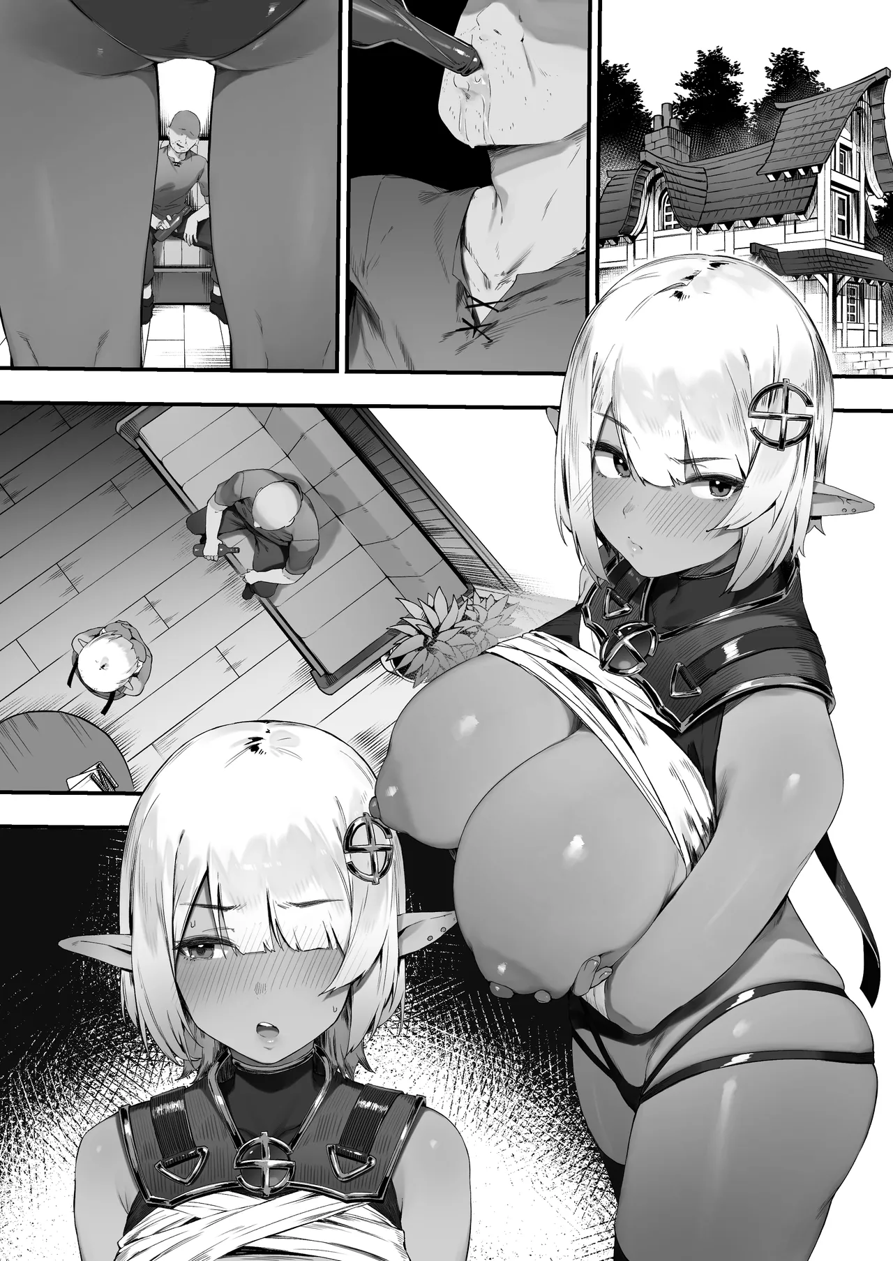 [Nigiri Usagi] Dark Elf-san to Noroi no Soubi [Textless] Bildnummer 15