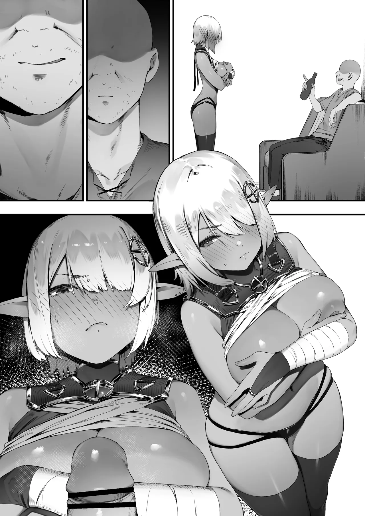 [Nigiri Usagi] Dark Elf-san to Noroi no Soubi [Textless] Bildnummer 16