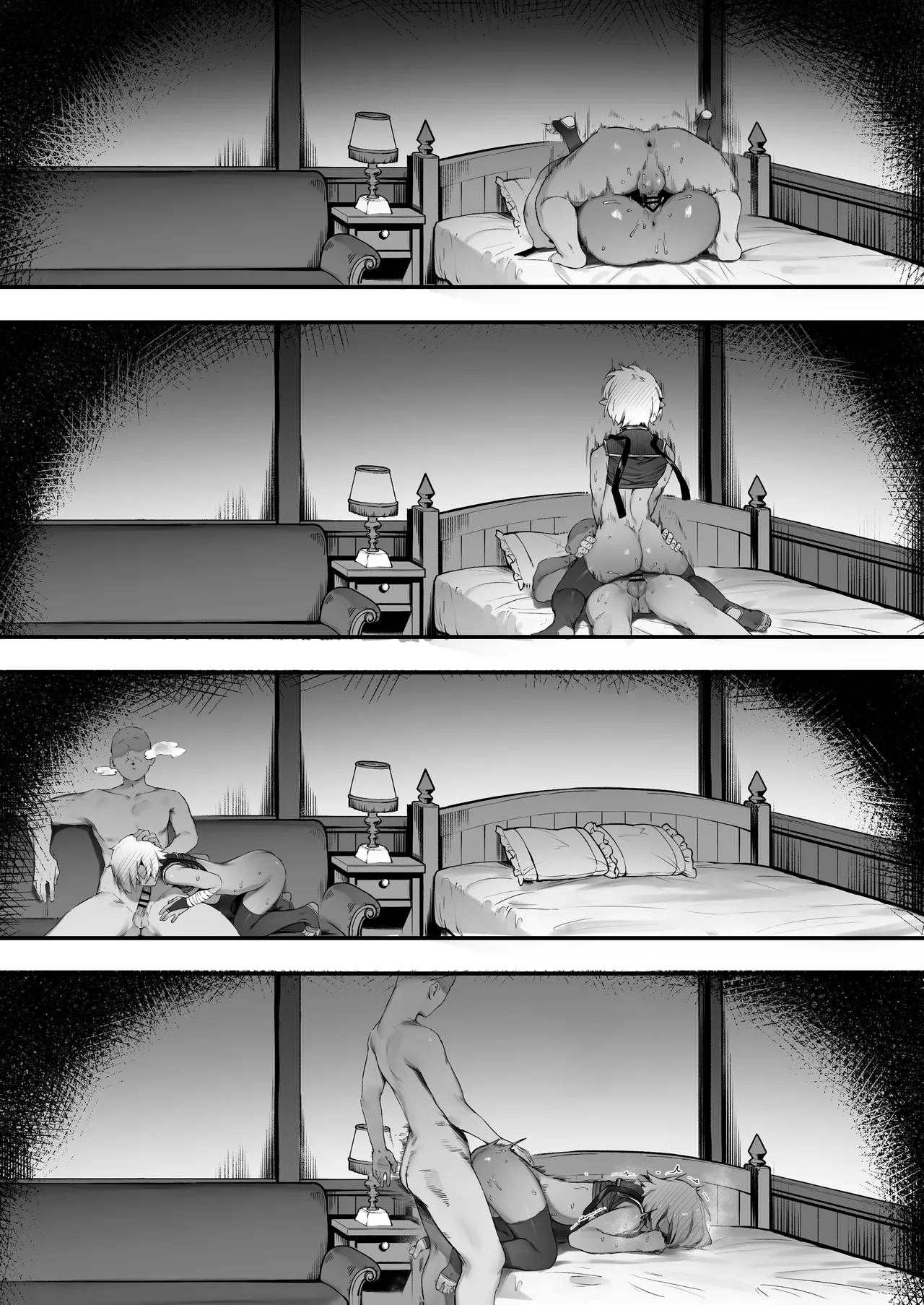 [Nigiri Usagi] Dark Elf-san to Noroi no Soubi [Textless] Bildnummer 38