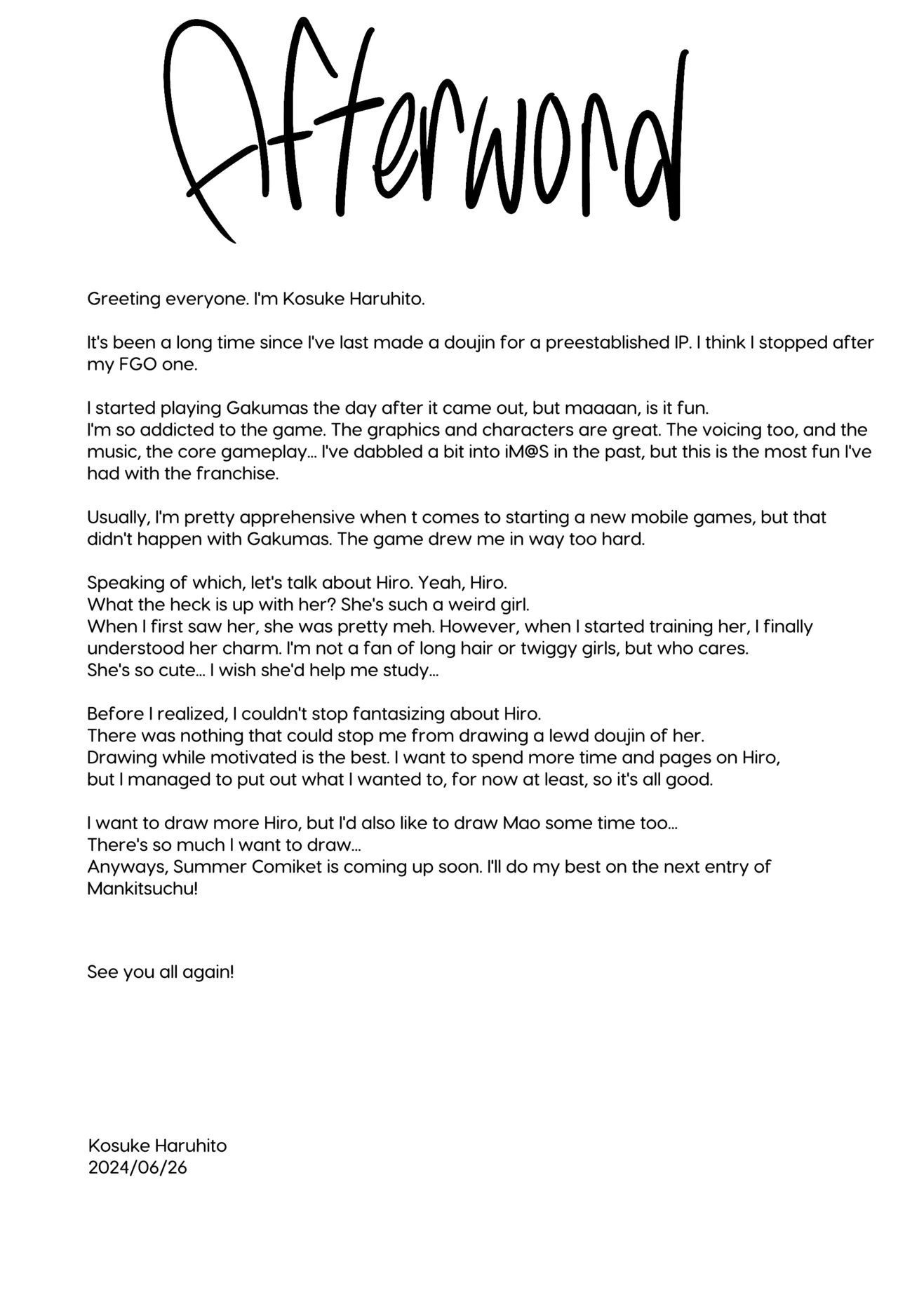 (SC2024 Summer) [Ikebukuro Distillery (Kousuke Haruhito)] Watashi no Koto, Suki… Desho (Gakuen IDOLM@STER) [English] [Kirby + Black Grimoires] [Decensored] image number 46