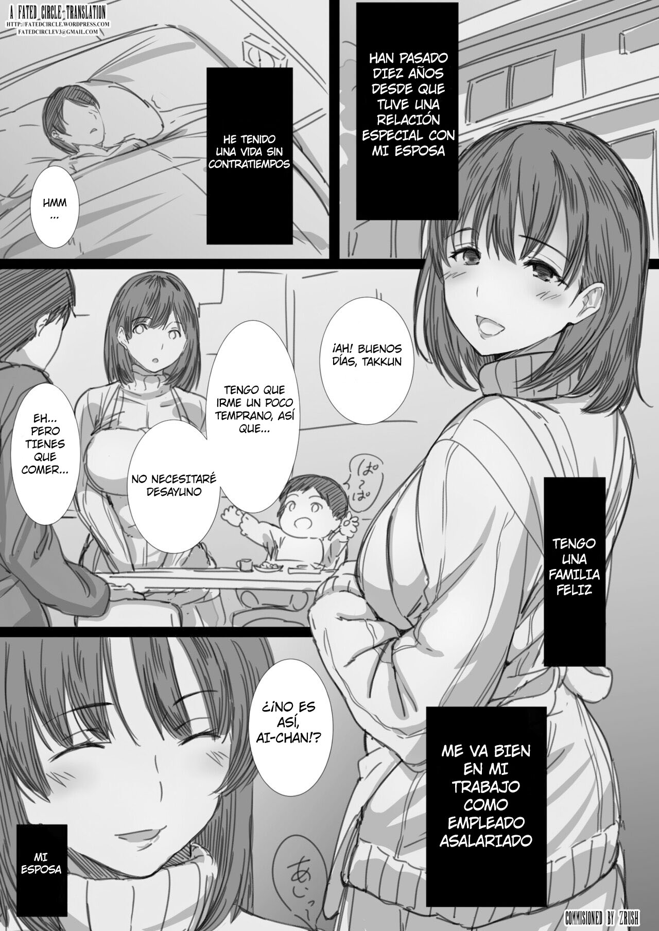 [Hari Poteto] Netorare Hitozuma -Ochiteyuku Kankaku- | Esposa Infiel -El Sentimiento de Caer- [Spanish] [Pajerosxnx] numero di immagine  12