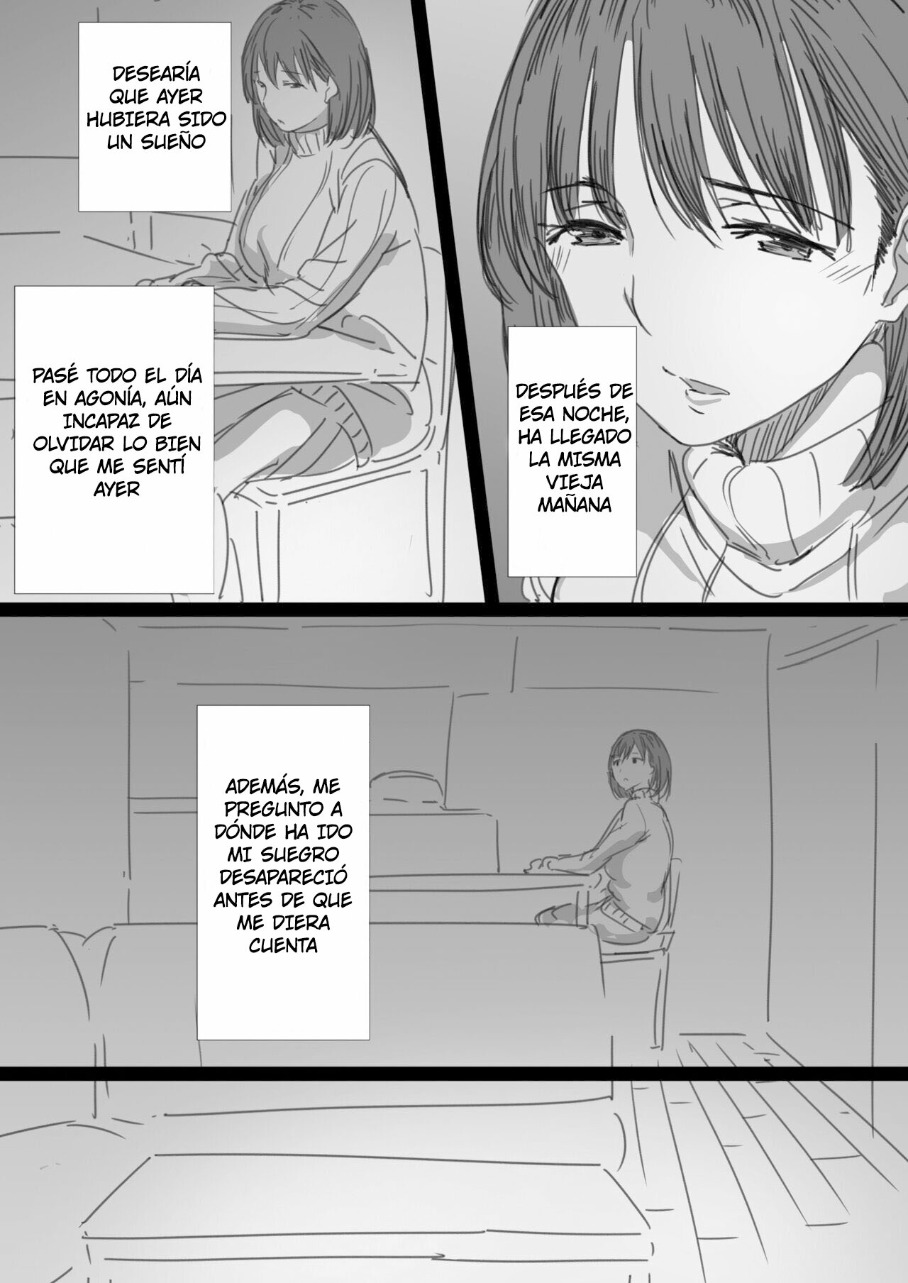 [Hari Poteto] Netorare Hitozuma -Ochiteyuku Kankaku- | Esposa Infiel -El Sentimiento de Caer- [Spanish] [Pajerosxnx] numero di immagine  26