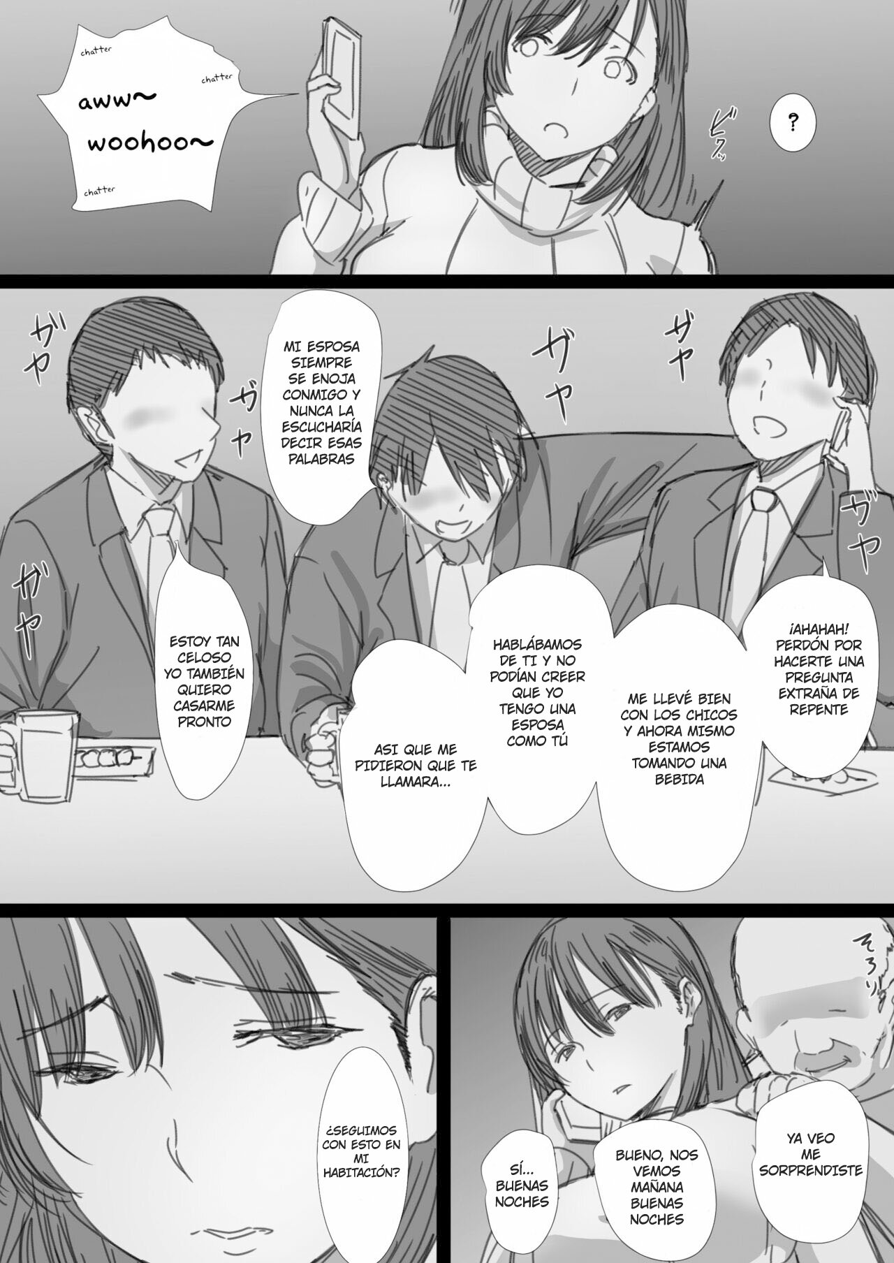 [Hari Poteto] Netorare Hitozuma -Ochiteyuku Kankaku- | Esposa Infiel -El Sentimiento de Caer- [Spanish] [Pajerosxnx] numero di immagine  42