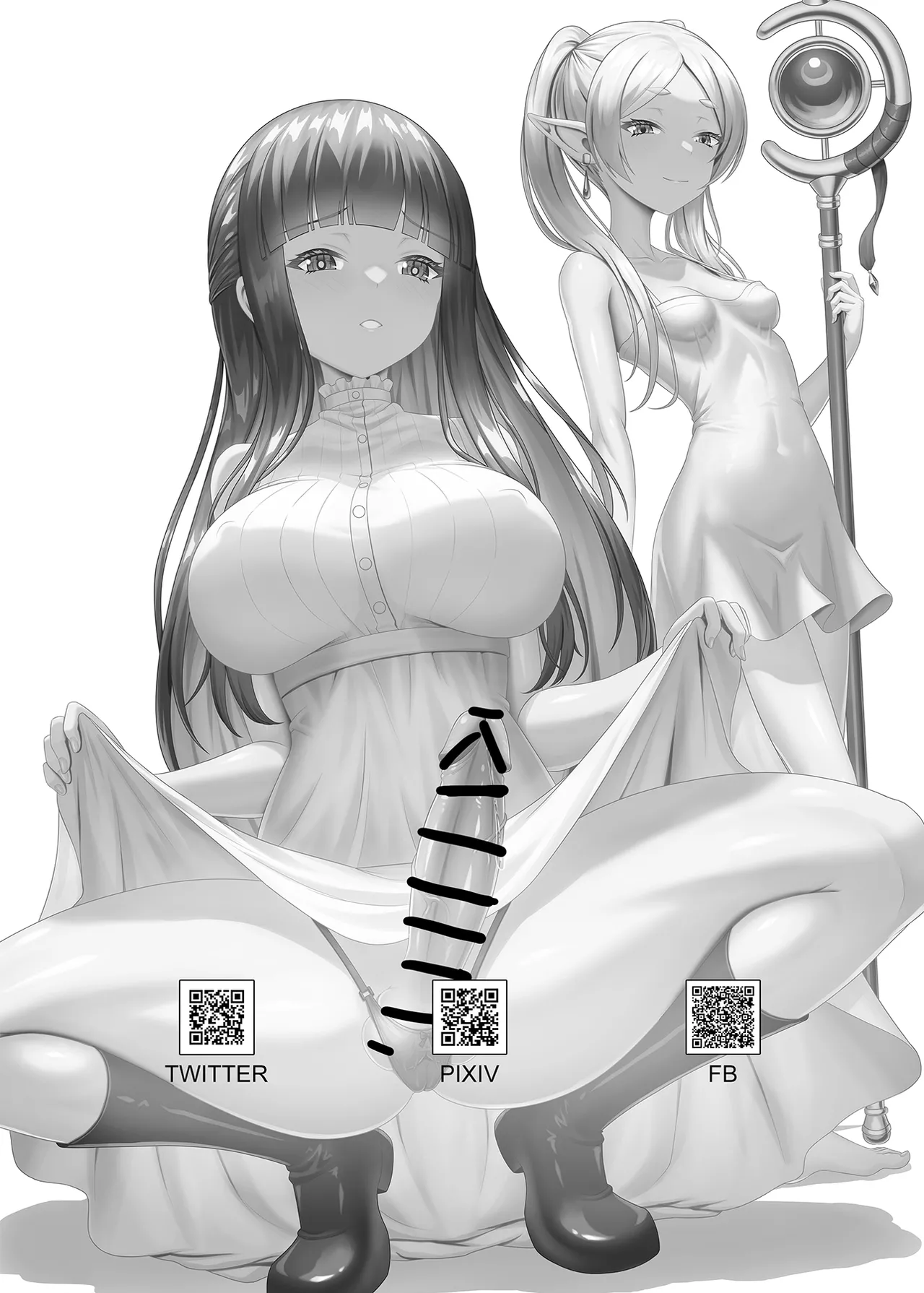 [TSF LAB] フリーレンの巨根魔法 (Sousou no Frieren) [Digital] изображение № 2