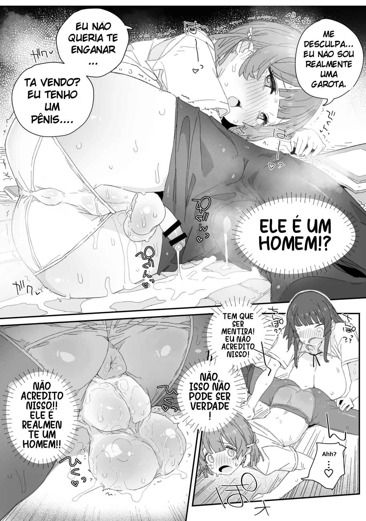 [PLATONiCA (Nyorubee)] Watashi no Fuuki o Midasun ja Nai!!! ~ Seiyoku Tsuyo Tsuyo Futanari Fuuki Iinchou ga Otokonoko de Midarechatta Sono Wake~ [Portuguese-BR] [Bocchi Tradução] 图片编号 8