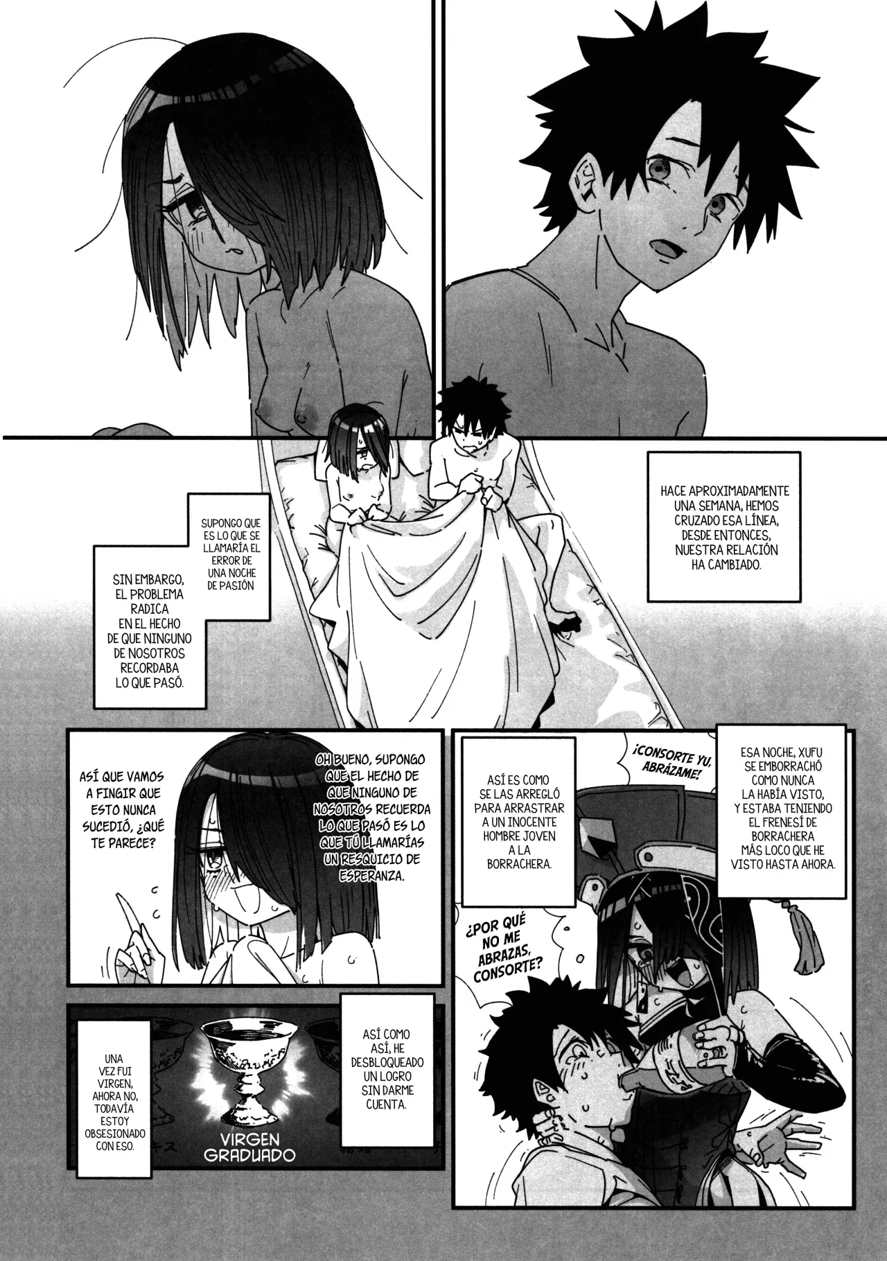 (C102) [Sarpaccio (Waira)] Jofuku-chan nanka de Sotsugyou Shitaku Naiyai! | ¡No Quiero Graduarme con Xu-fu-chan! (Fate/Grand Order) [Spanish] [Muslos No Hentais] 画像番号 4