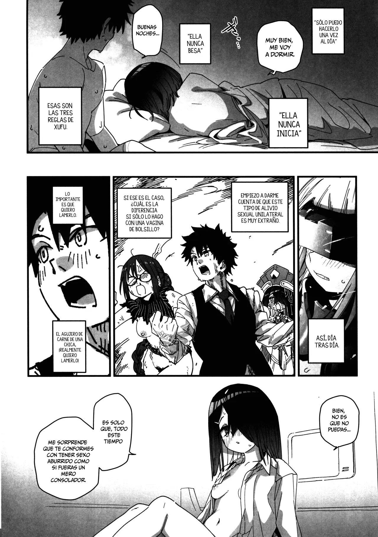 (C102) [Sarpaccio (Waira)] Jofuku-chan nanka de Sotsugyou Shitaku Naiyai! | ¡No Quiero Graduarme con Xu-fu-chan! (Fate/Grand Order) [Spanish] [Muslos No Hentais] 画像番号 10