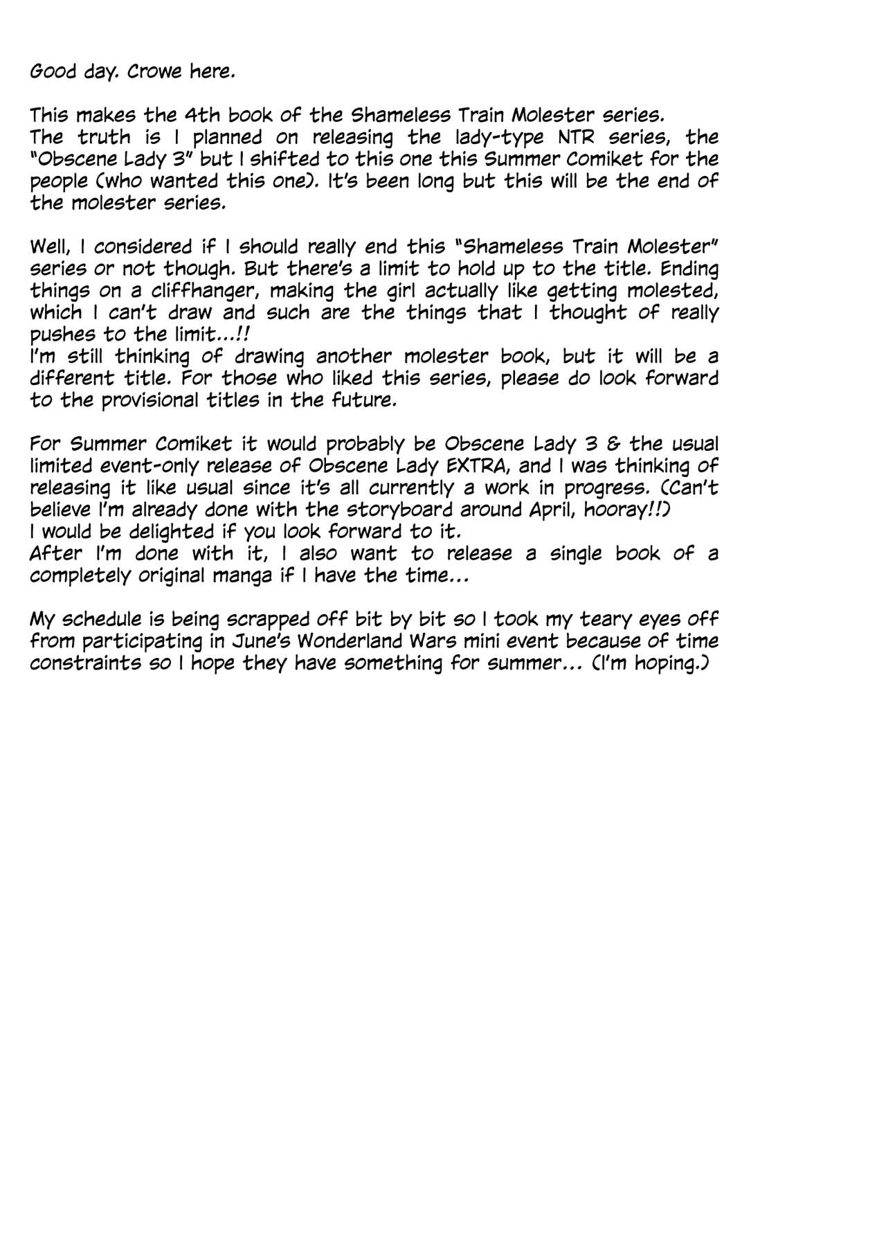 (COMIC1☆15) [Sugar*Berry*Syrup (Crowe)] Chijoku no Chikan Densha 4 ~ Kareshi ni Segamare Chikan Densha ni Notta Shoujo | ~Shameless Train Molester 4 ~The Girl Begged By Her Boyfriend To Ride The Molester Train~ [English] [obsoletezero] imagen número 4