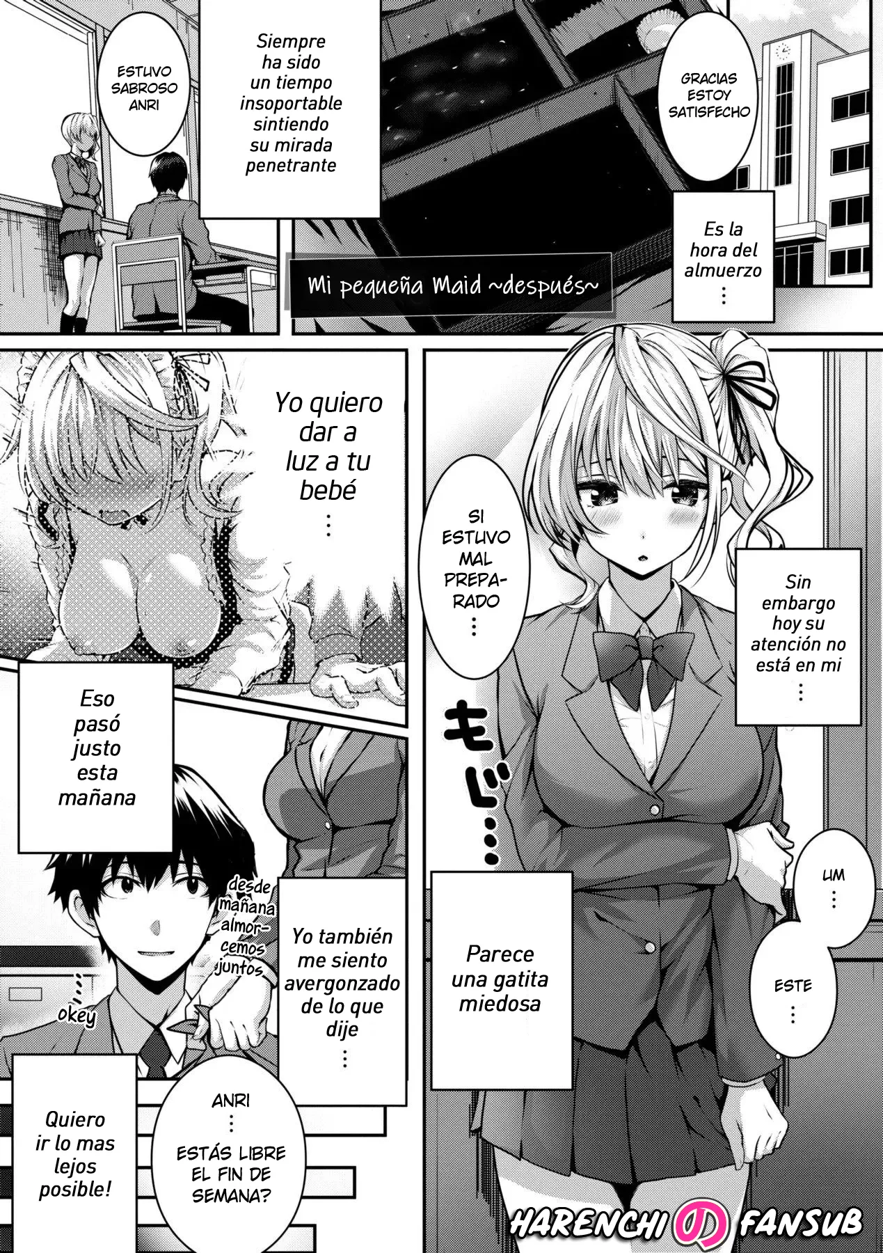 [Simon] Little My Maid ~after~ | Mi Pequeña Maid ~después~ (Hatsukoi Time) [Spanish] [Harenchi no Fansub] [Decensored] 画像番号 1