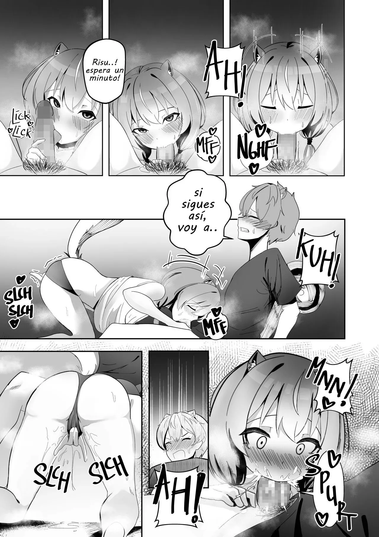 [Raikko9] SQUIRREL(s) IN HEAT!! (Ayunda Risu) [Spanish] [Fans de Hololive] изображение № 9