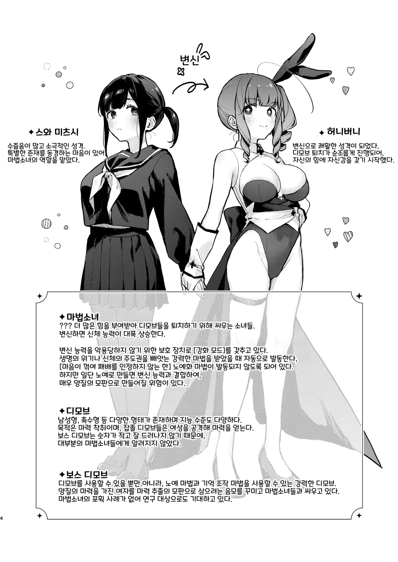 [Beans Mame (Mochiji)] Mahou Shoujo ga Owaru Hi ~Mushibamareru Nichijou~ - Magical girl's last day | 마법소녀가 끝나는 날 ~전편 : 잠식되는 일상~ [Korean] [마법우엉] [Digital] numero di immagine  4