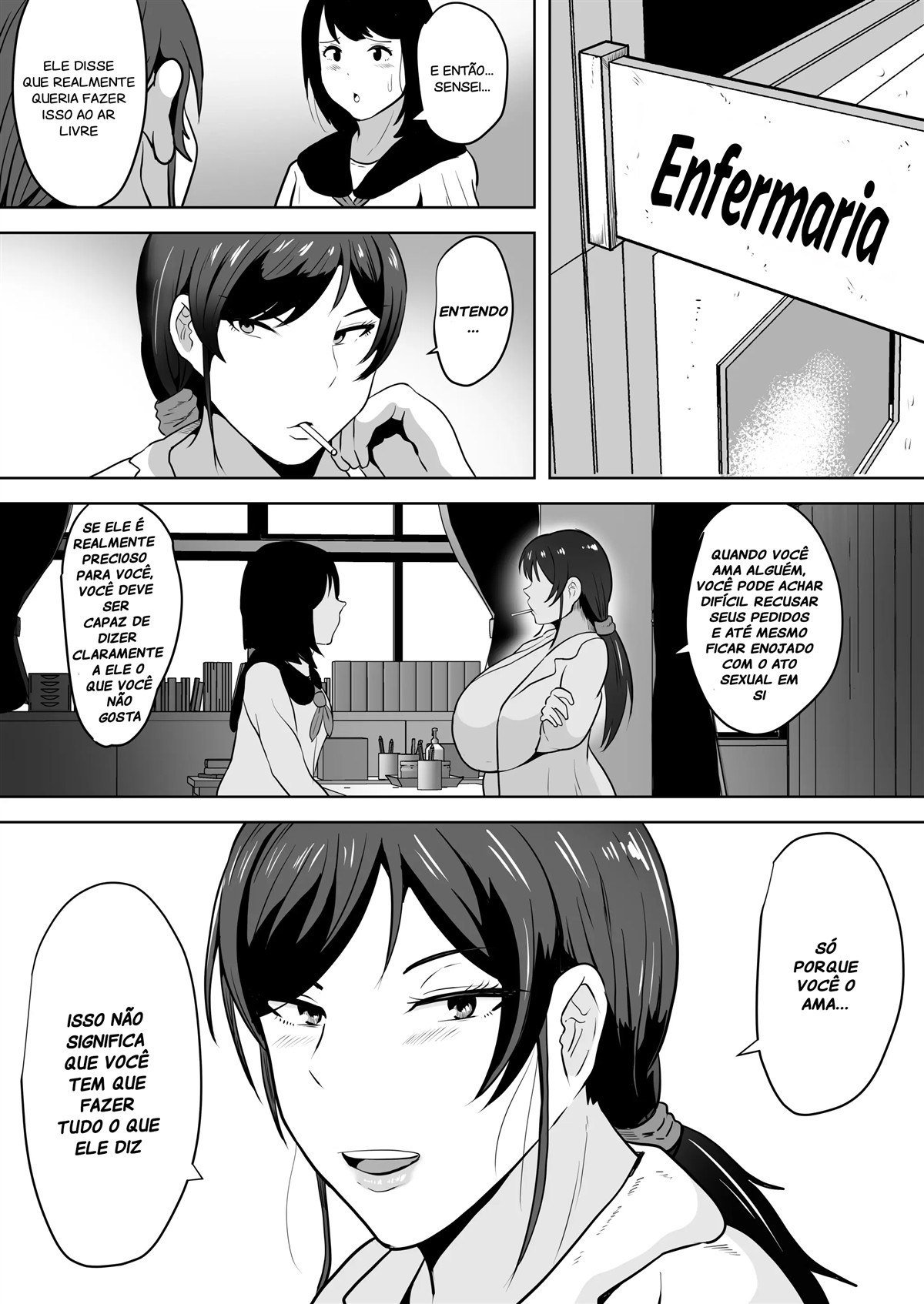 [NF-Freak (Si-man)] Hoken no Sensei Shinobu, 37 Sai, K-Cup ~Sei ni Mezameta Toshima no Mesu~ [Portuguese-BR] 图片编号 28