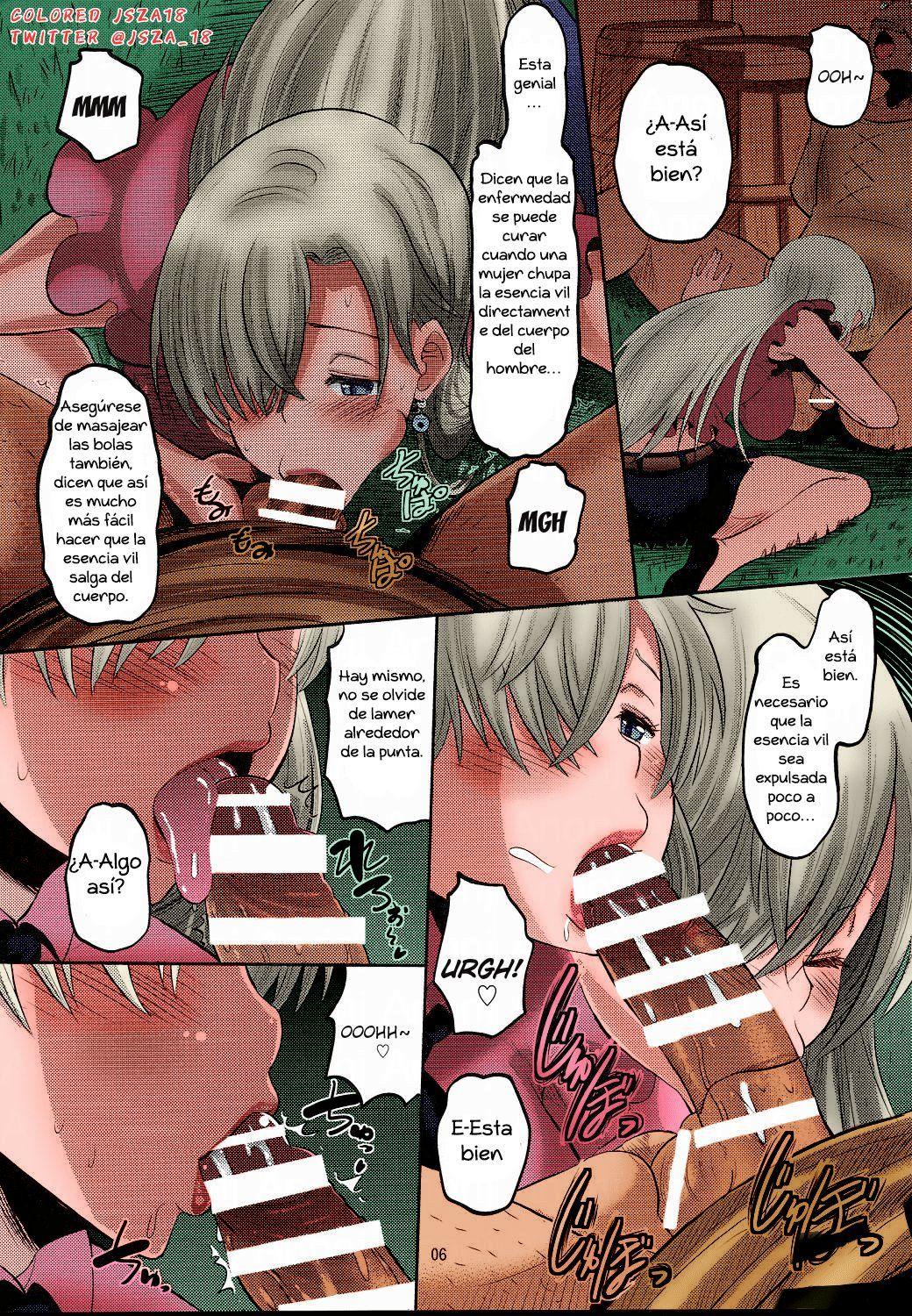 (C87) [AMP (Norakuro Nero)] Damasare Oujo Elizabeth (Nanatsu no Taizai) [Spanish] [Colorized] Bildnummer 5