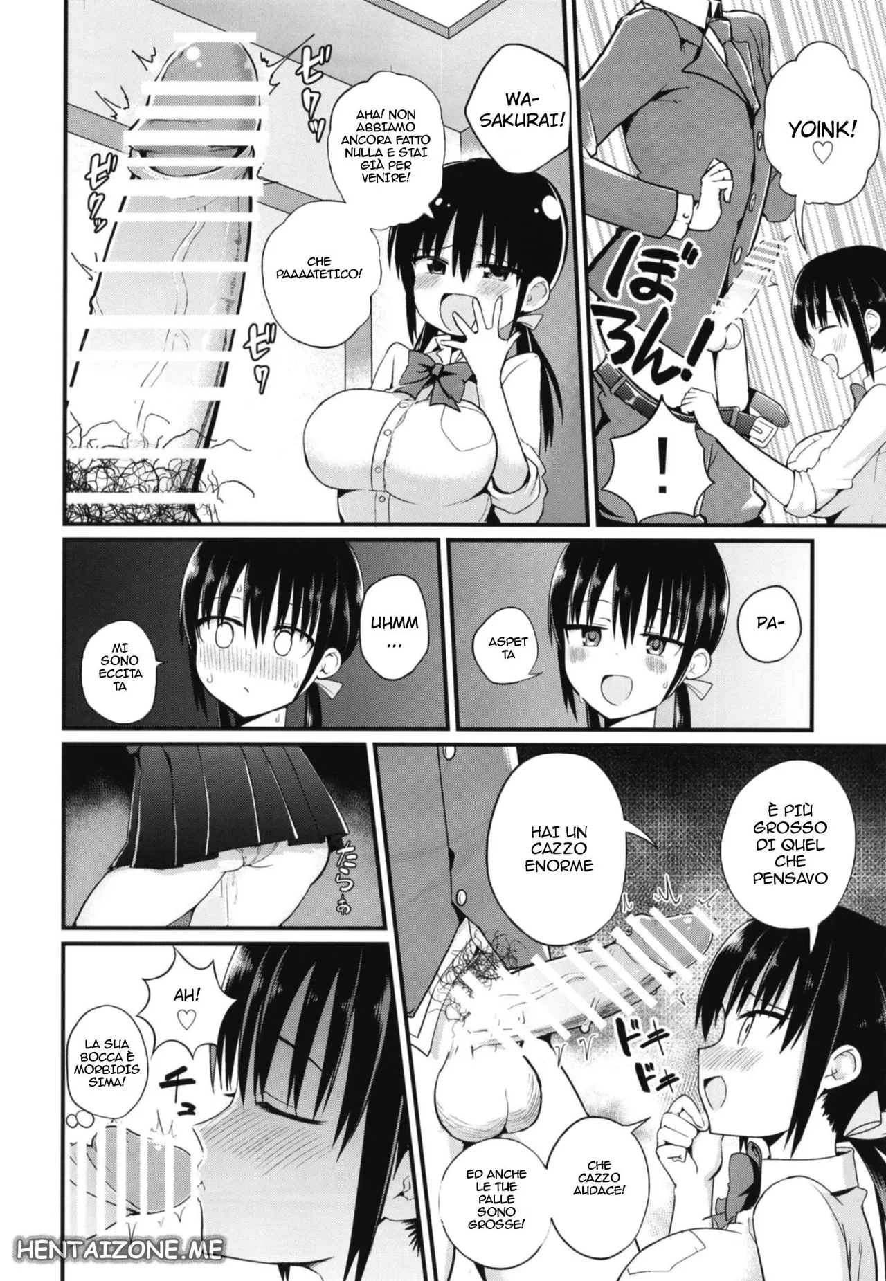 [Aohimo Familia (Chilt, Aohimo)] Kanojo no Imouto ga Kyonyuu MiniSkir JK de Koakuma-kei | La sorella minore della mia ragazza 1/3 [Italian] Bildnummer 12