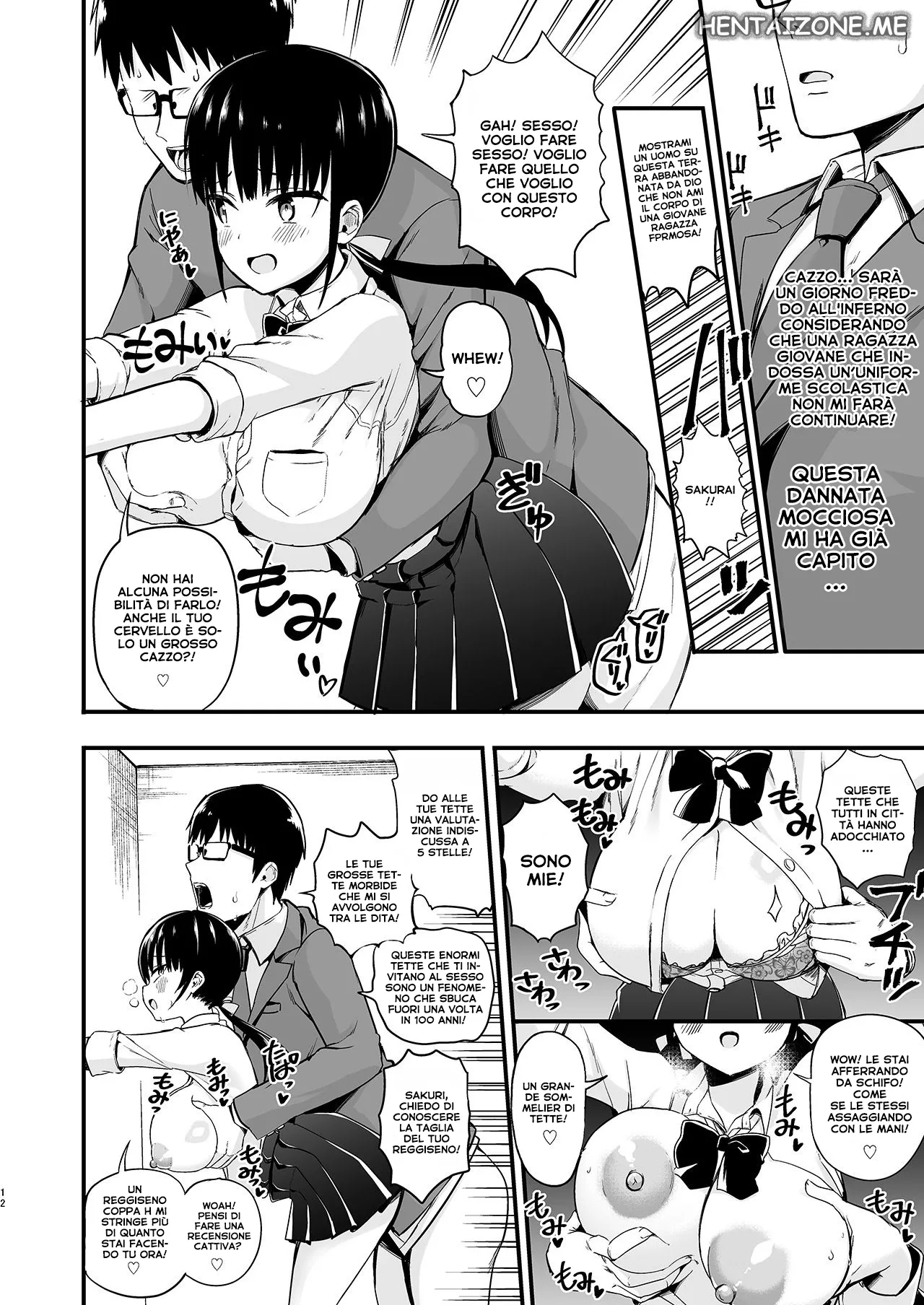 [Aohimo Familia (Chilt, Aohimo)] Kanojo no Imouto ga Kyonyuu MiniSkir JK de Koakuma-kei | La sorella minore della mia ragazza 1/3 [Italian] Bildnummer 56