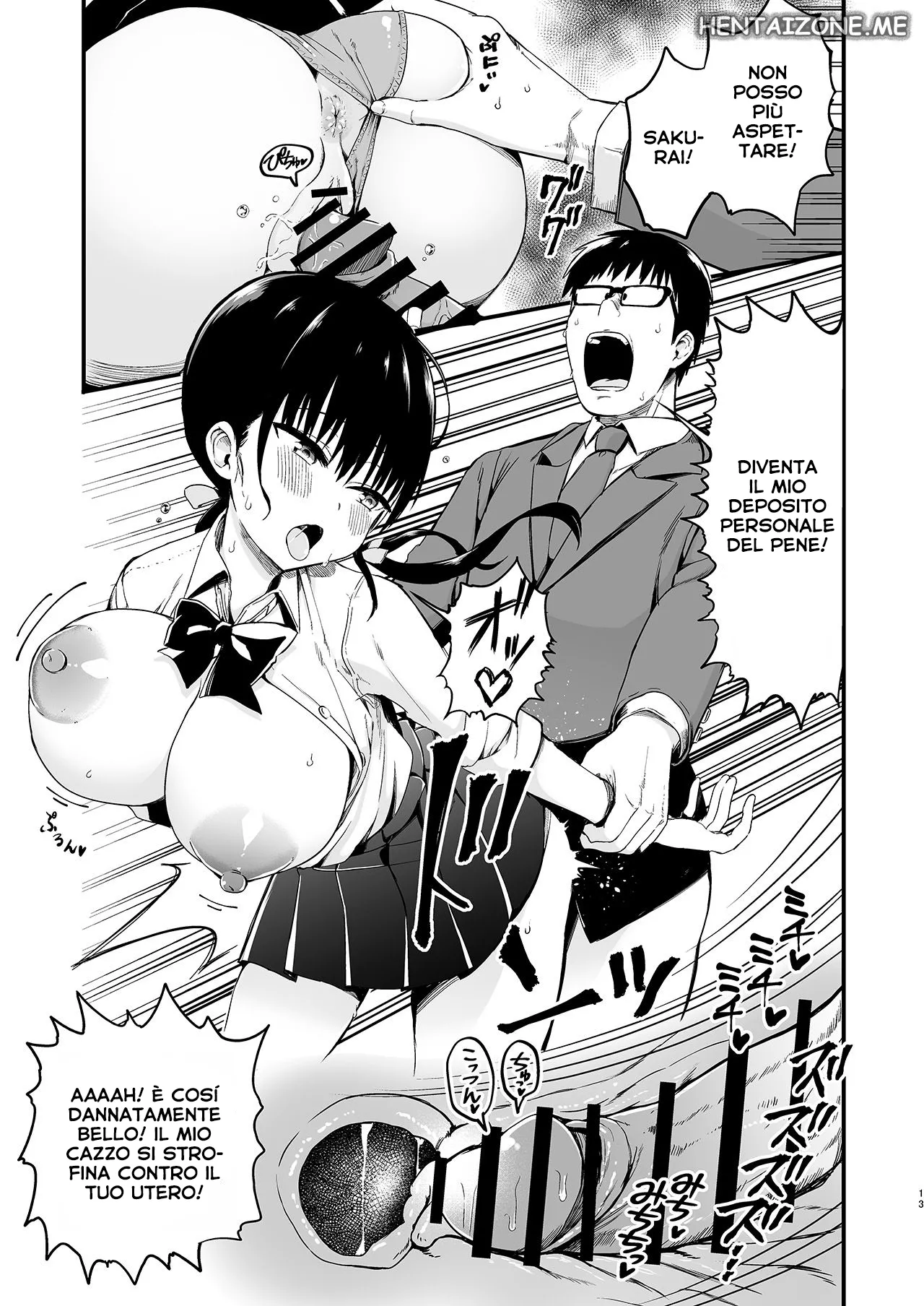 [Aohimo Familia (Chilt, Aohimo)] Kanojo no Imouto ga Kyonyuu MiniSkir JK de Koakuma-kei | La sorella minore della mia ragazza 1/3 [Italian] Bildnummer 57