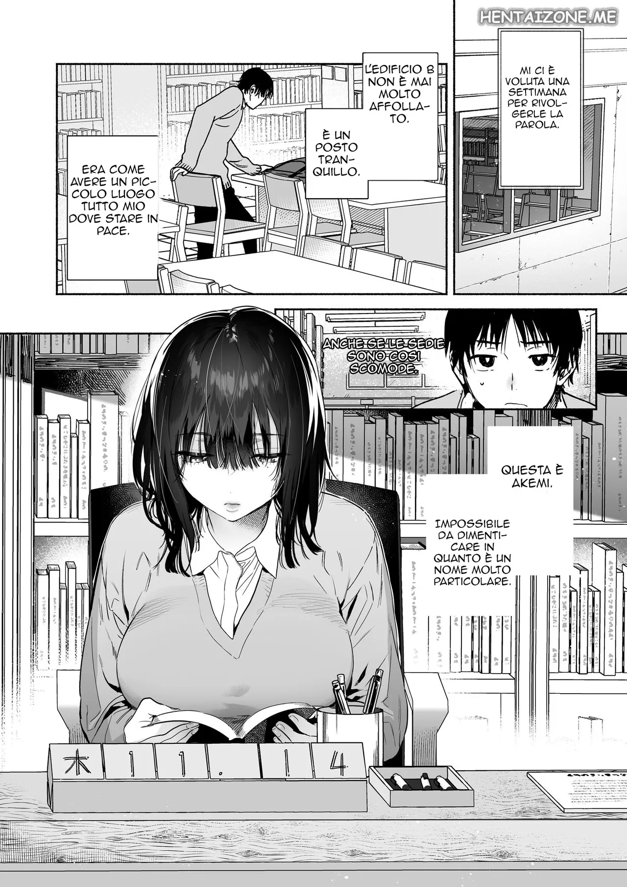[Yuzuya (Yuzuha)] Mukuchi na Tosho Iin to Sex Zuke. | Scopate segrete con la ragazza silenziosa della biblioteca [Italian] Bildnummer 11