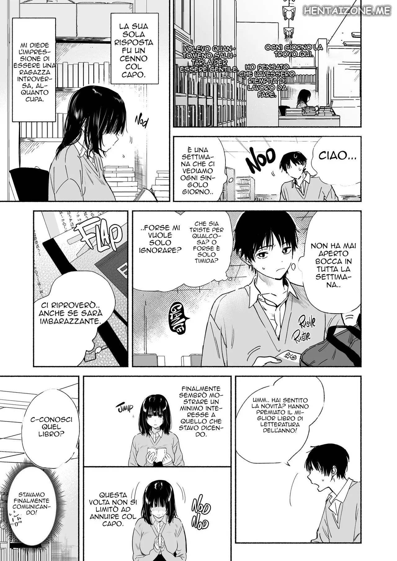 [Yuzuya (Yuzuha)] Mukuchi na Tosho Iin to Sex Zuke. | Scopate segrete con la ragazza silenziosa della biblioteca [Italian] Bildnummer 12